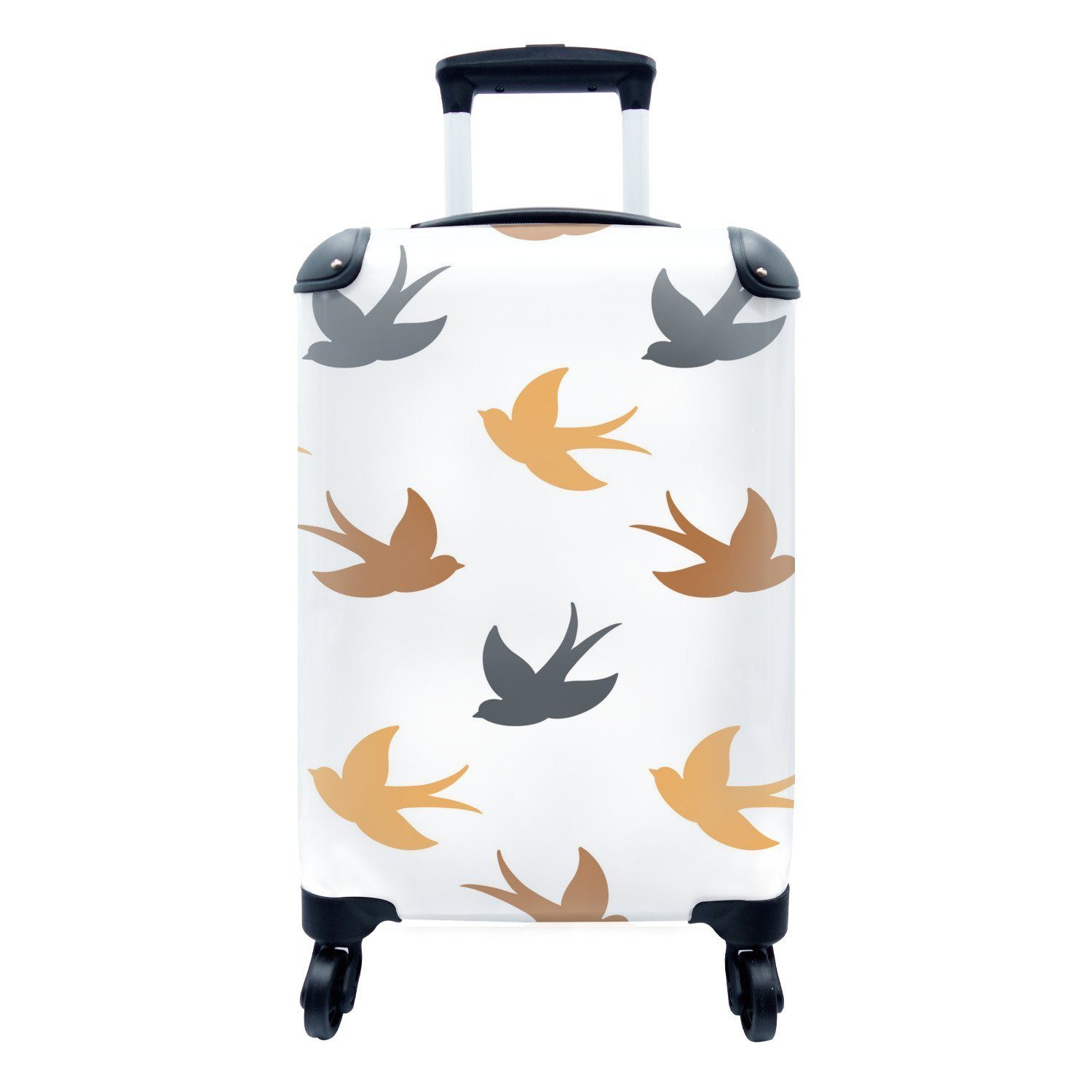 MuchoWow Handgepäckkoffer Kinder - Vögel - Tiere, 4 Rollen, Reisetasche mit rollen, Handgepäck für Ferien, Trolley, Reisekoffer