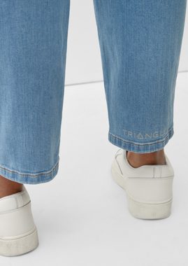 TRIANGLE Stoffhose Jeans / Curvy Fit / Mid Rise / Straight Leg Logo