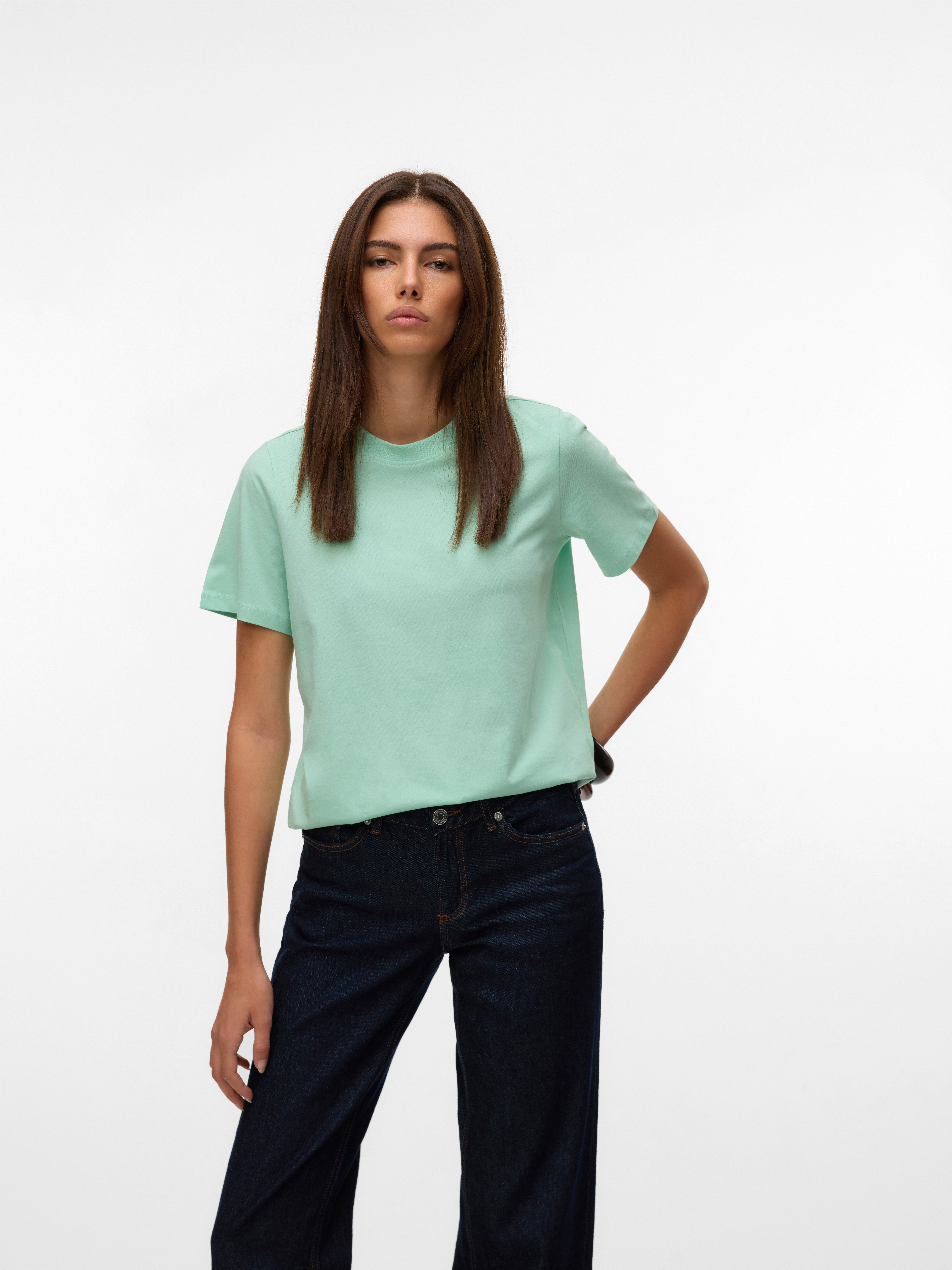 Kurzarmshirt VMPAULINA SS T-SHIRT GA JRS NOOS