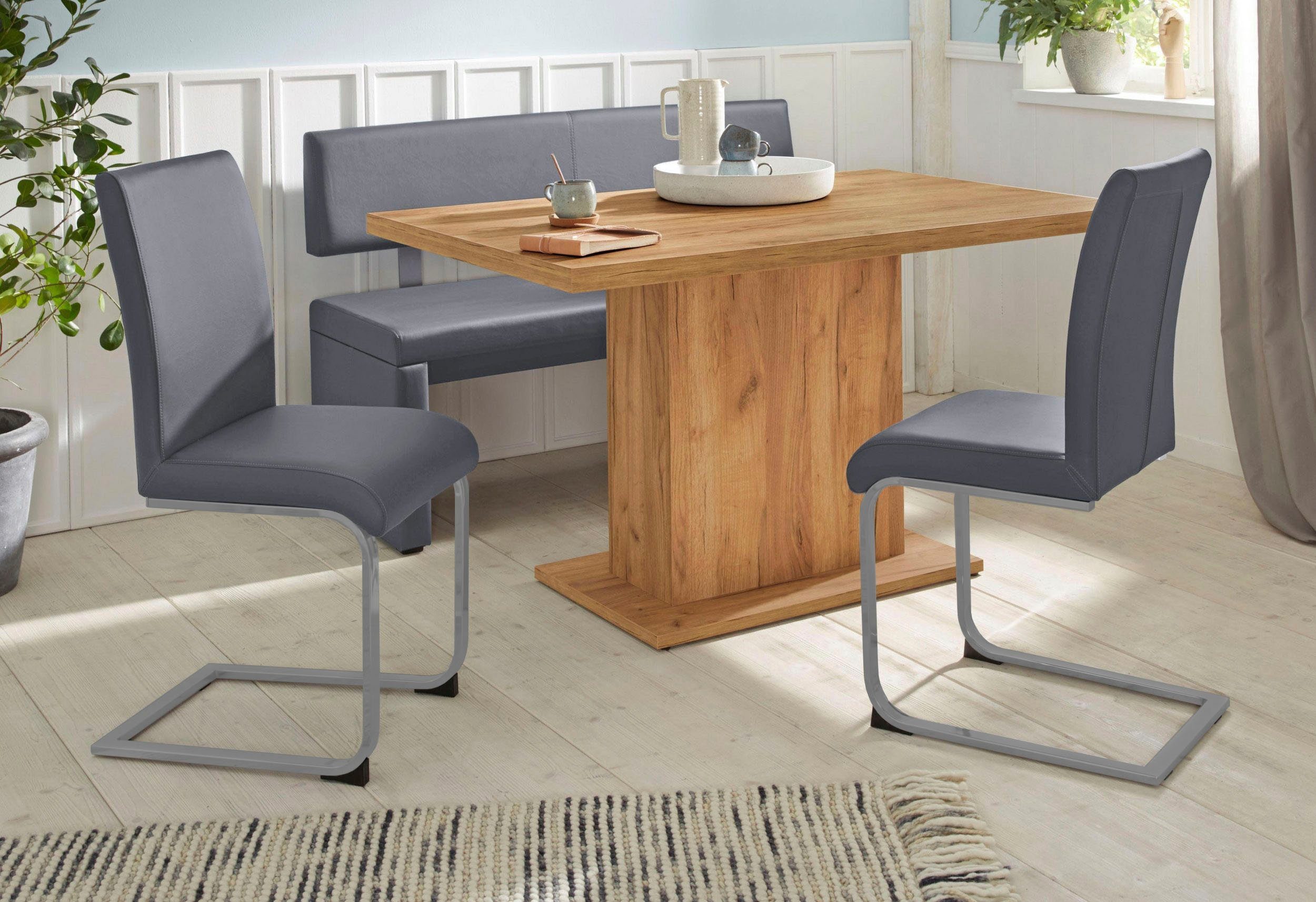 OTTO home Sitzbank Charissa, mit Lehne, Breite 140, 160 oder 180 cm