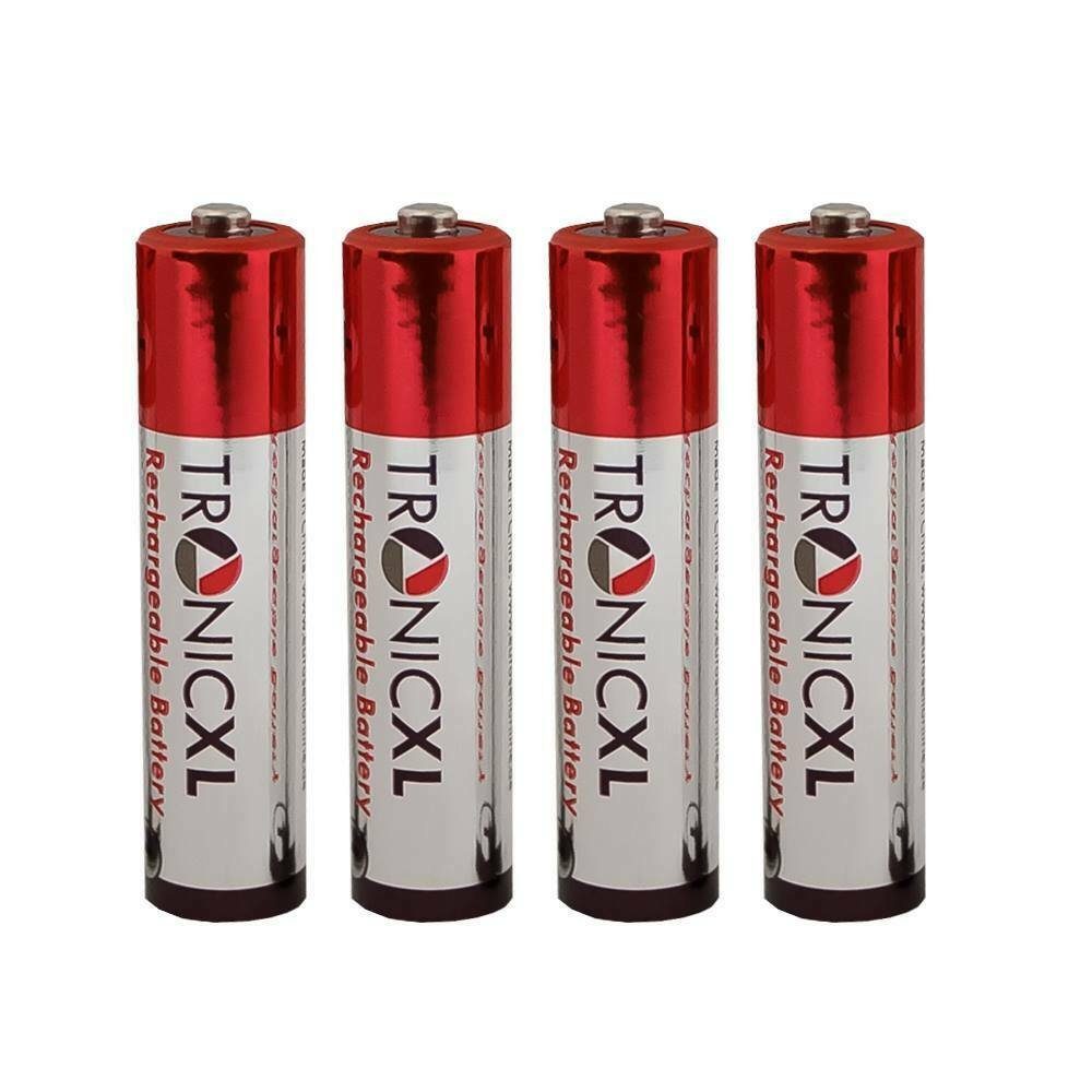 TronicXL Akku Akkus AAA Micro HR03 für Siemens Gigaset AS180 AS185 C430 C430A Batterie, (4 St)