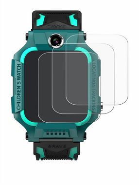 Savvies Schutzfolie für Retoo Smartwatch 1.44", Displayschutzfolie, 6 Stück, Folie klar