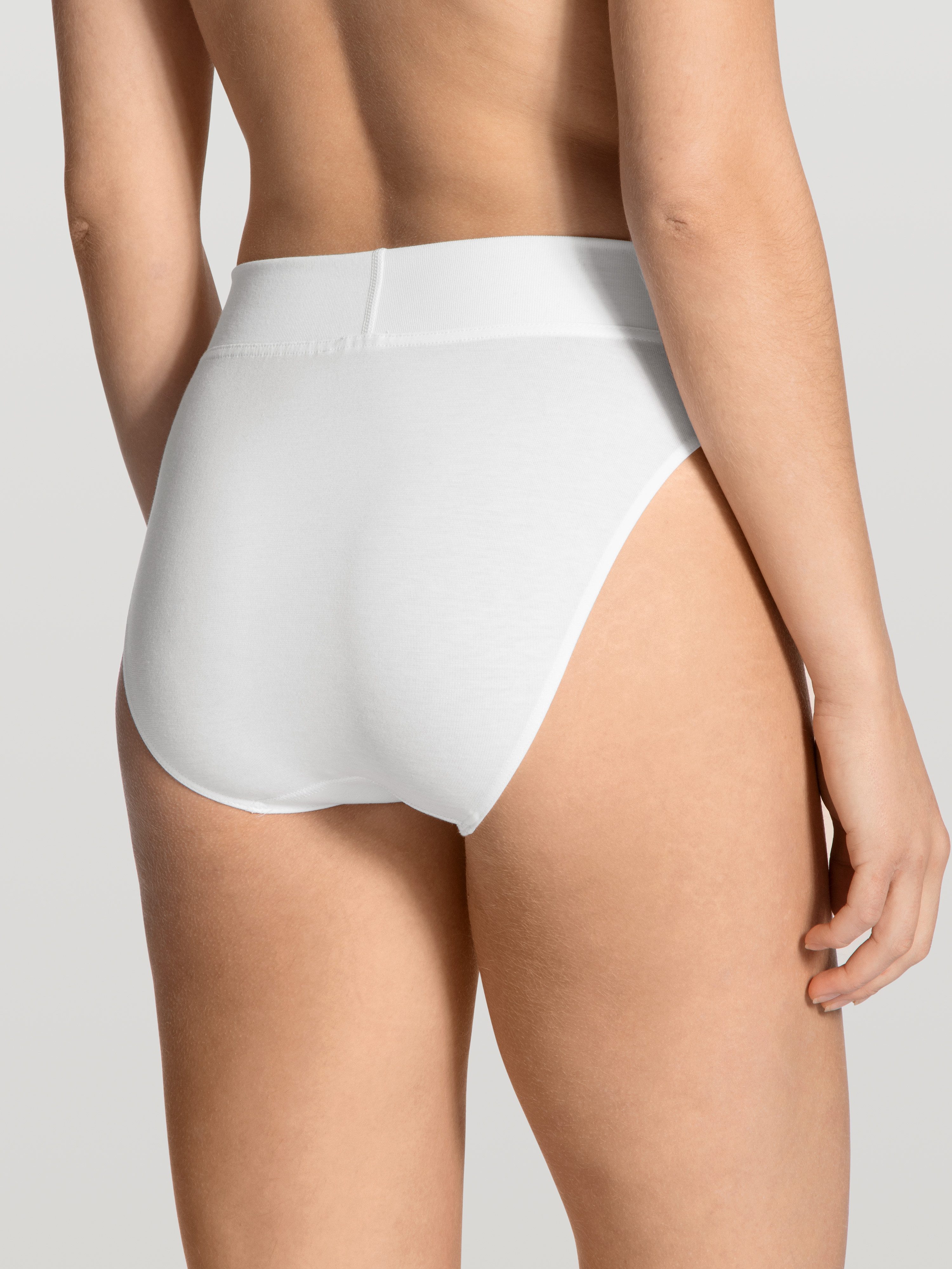 CALIDA High-Waist-Slip Elastic Duopack (2er Pack) breiter Softbund, elastisch, atmungsaktiv, weich