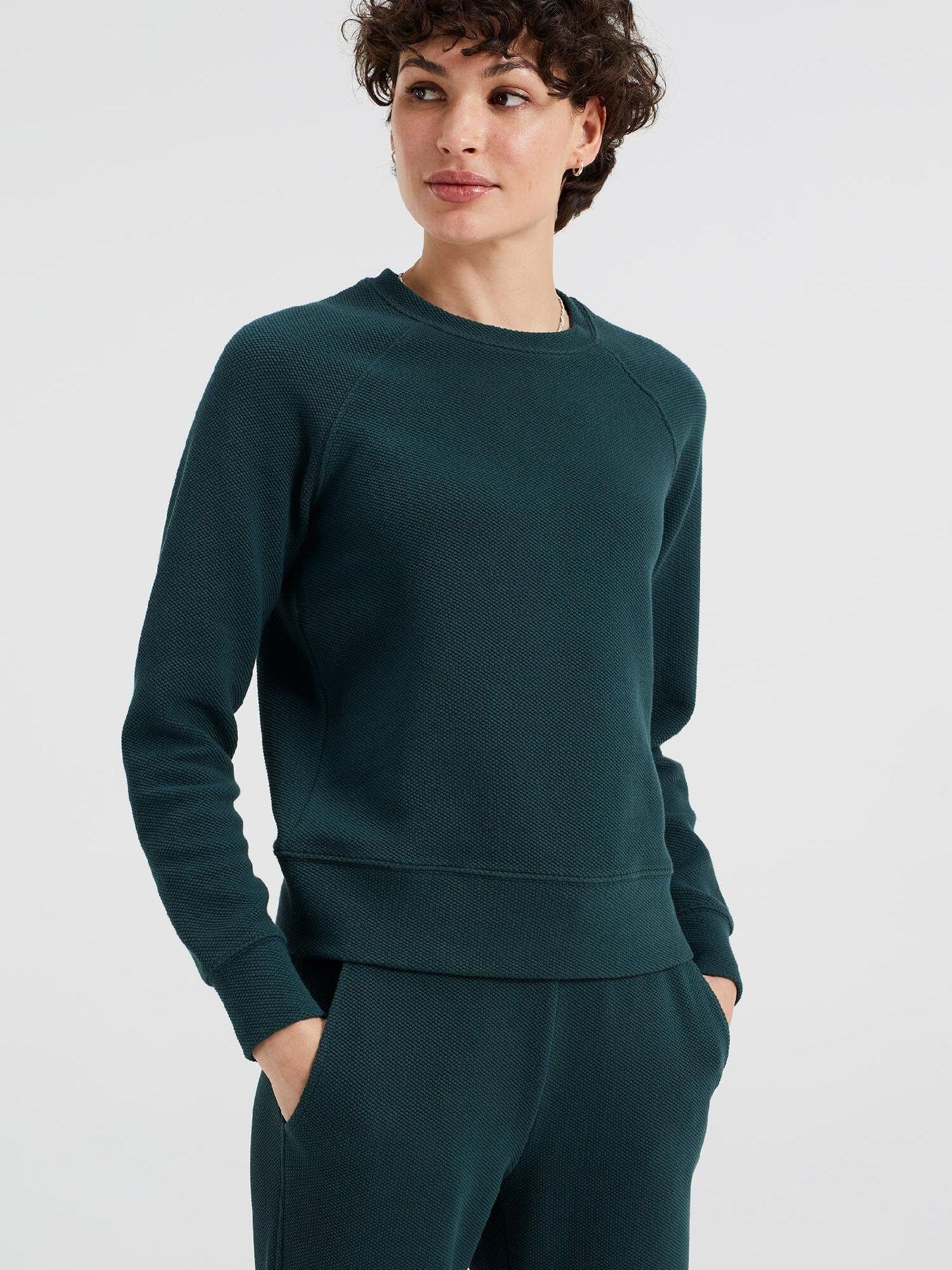 Moosgrün Fashion (1-tlg) WE Sweatshirt