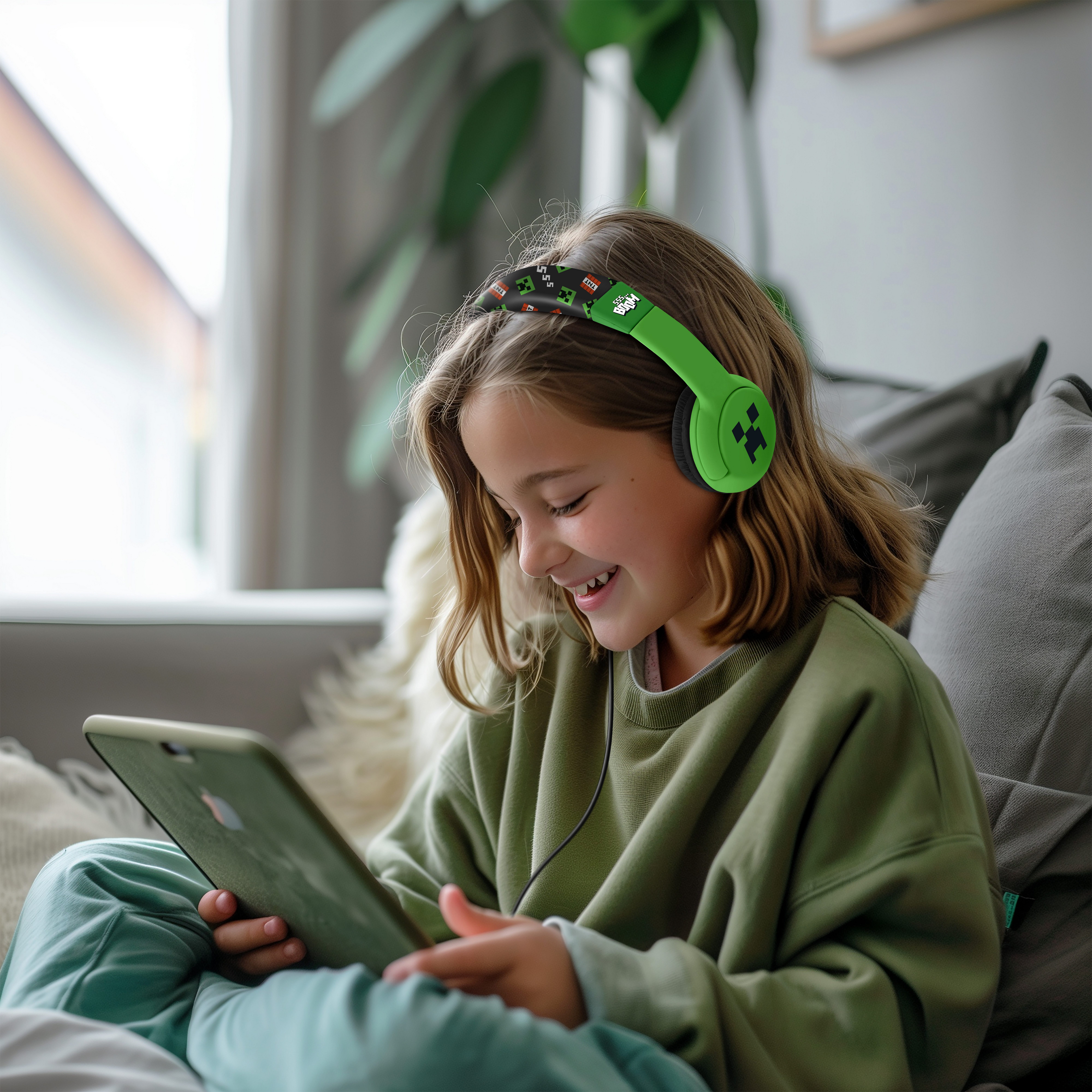 OTL Minecraft Creeper Kopfhörer für Kinder Kinder-Kopfhörer (kindgerechte Lautstärkebegrenzung)