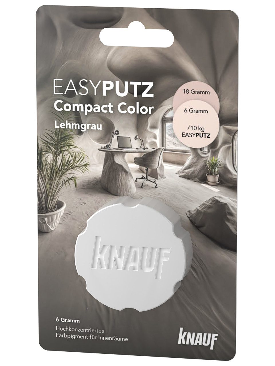 KNAUF Gips-Kalk-Putz Knauf Farbpigment Compact Color lehmgrau 6 g