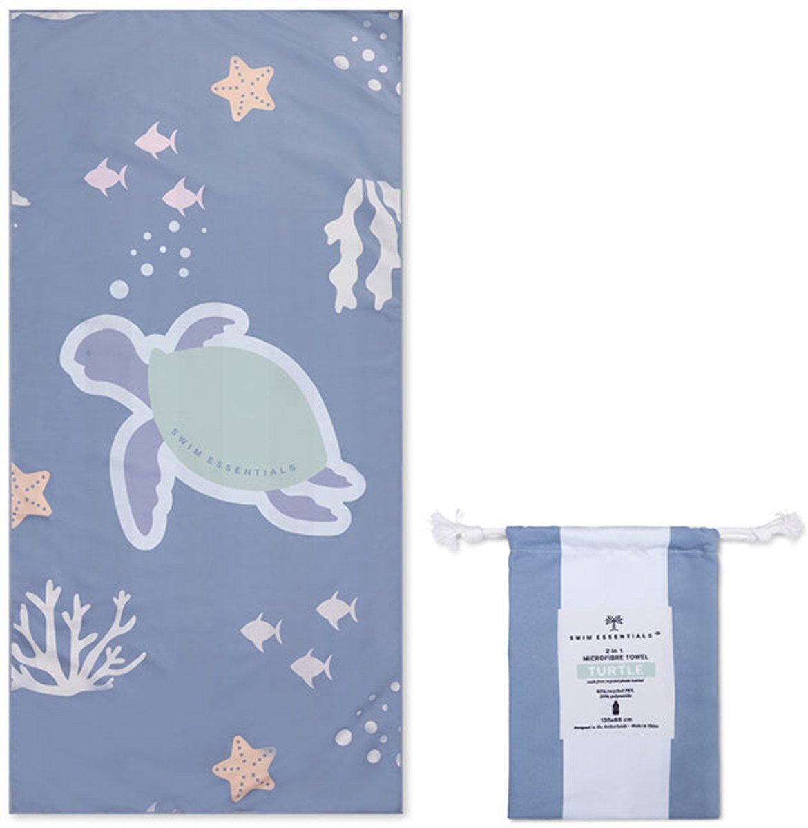 Swim Essentials Strandtücher Strandlaken Strandtuch Coral Bliss Muster 135 x 65 cm, Badetuch Handtuch