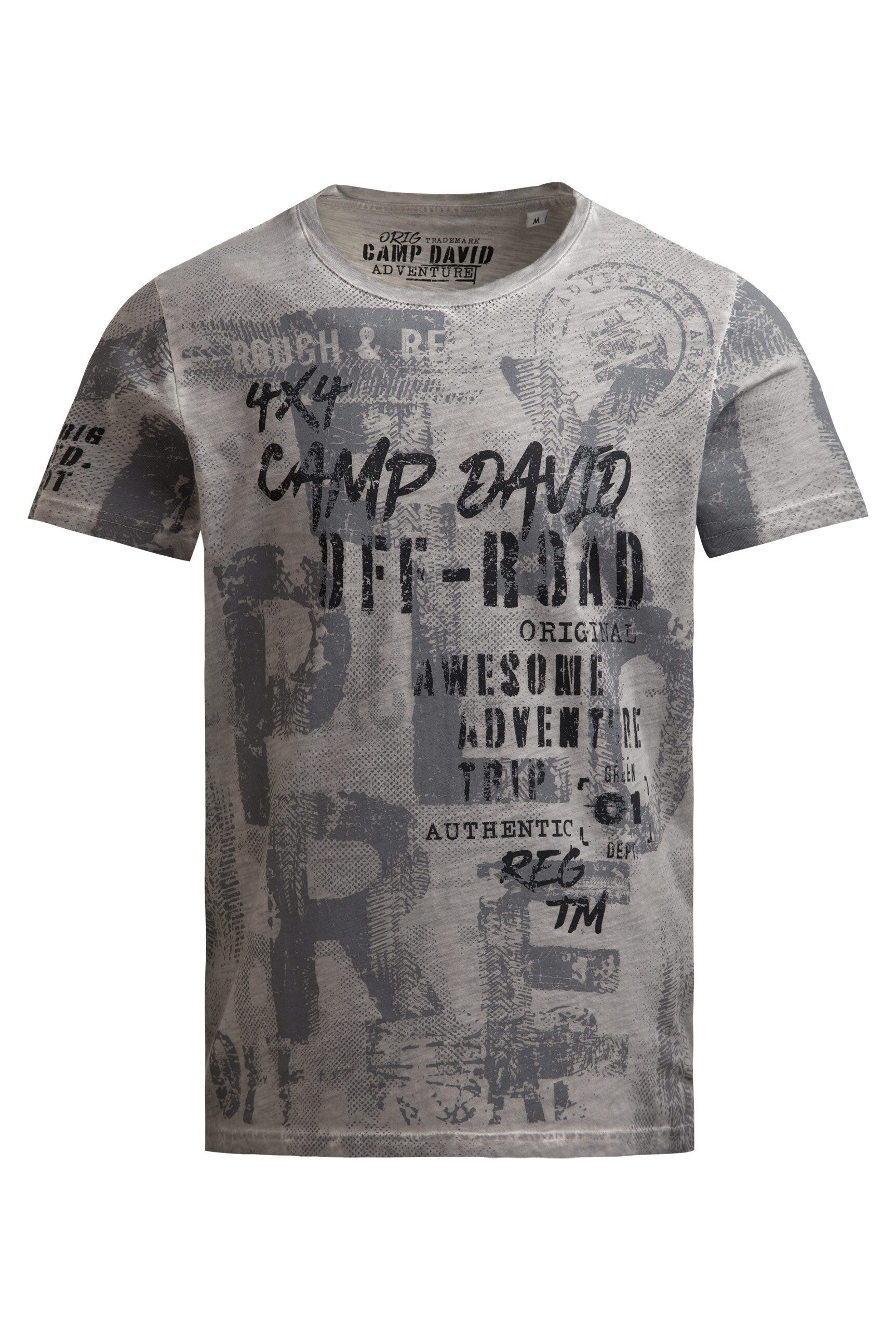CAMP DAVID Rundhalsshirt aus Baumwolle