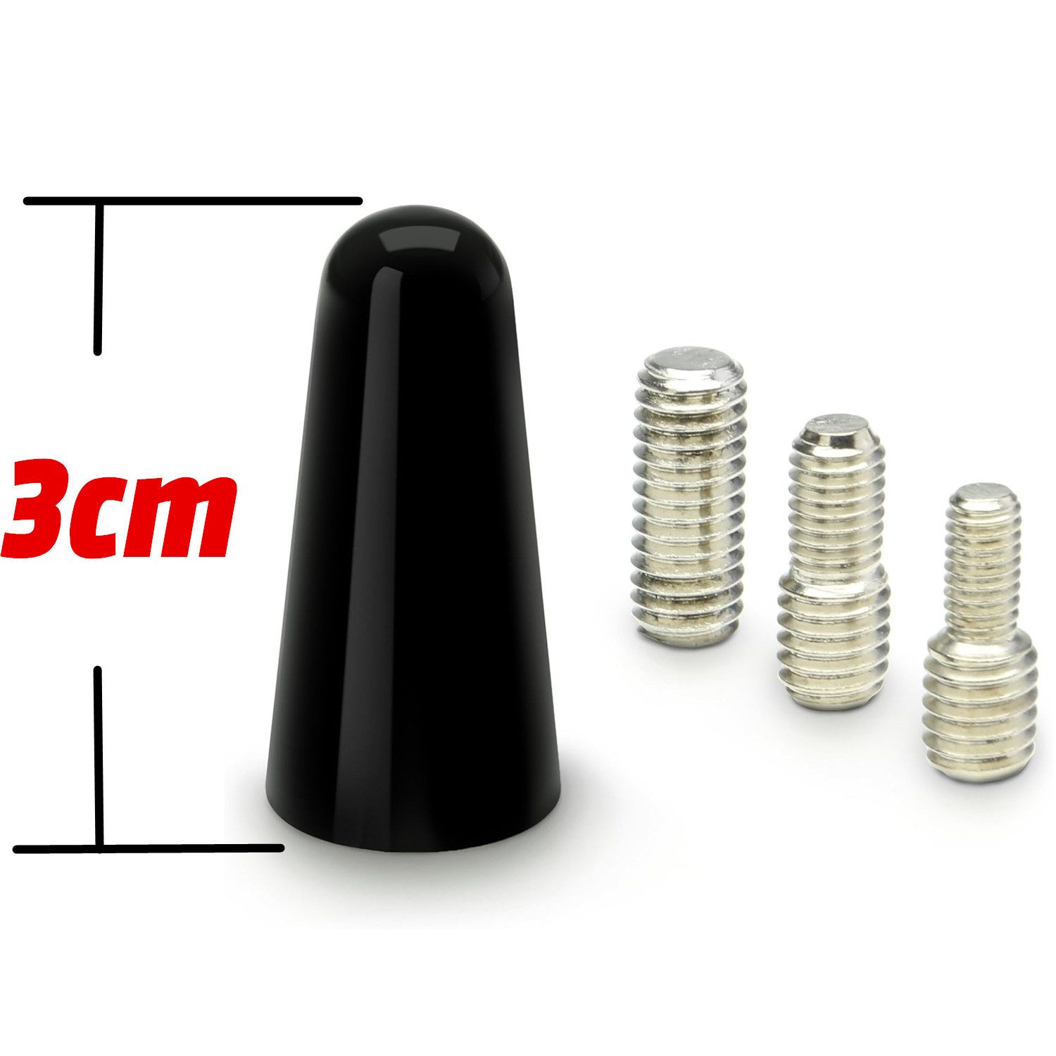 Olotos universal Auto Antenne Kurz Stab KFZ PKW Dach AM FM Radio Kurzstab Dachantenne