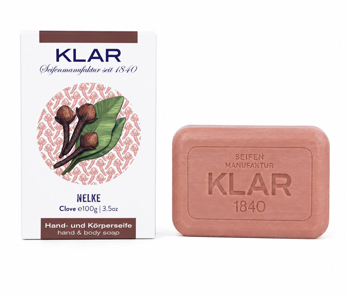 Klar Seife Handseife Nelke 100 g