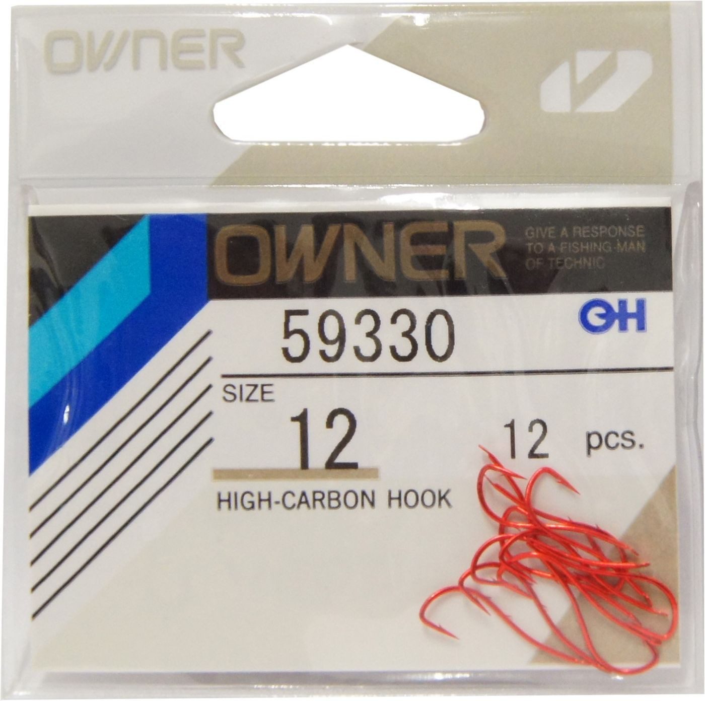 Owner Hooks Wurmhaken Owner Wurmhaken Plättchen rot