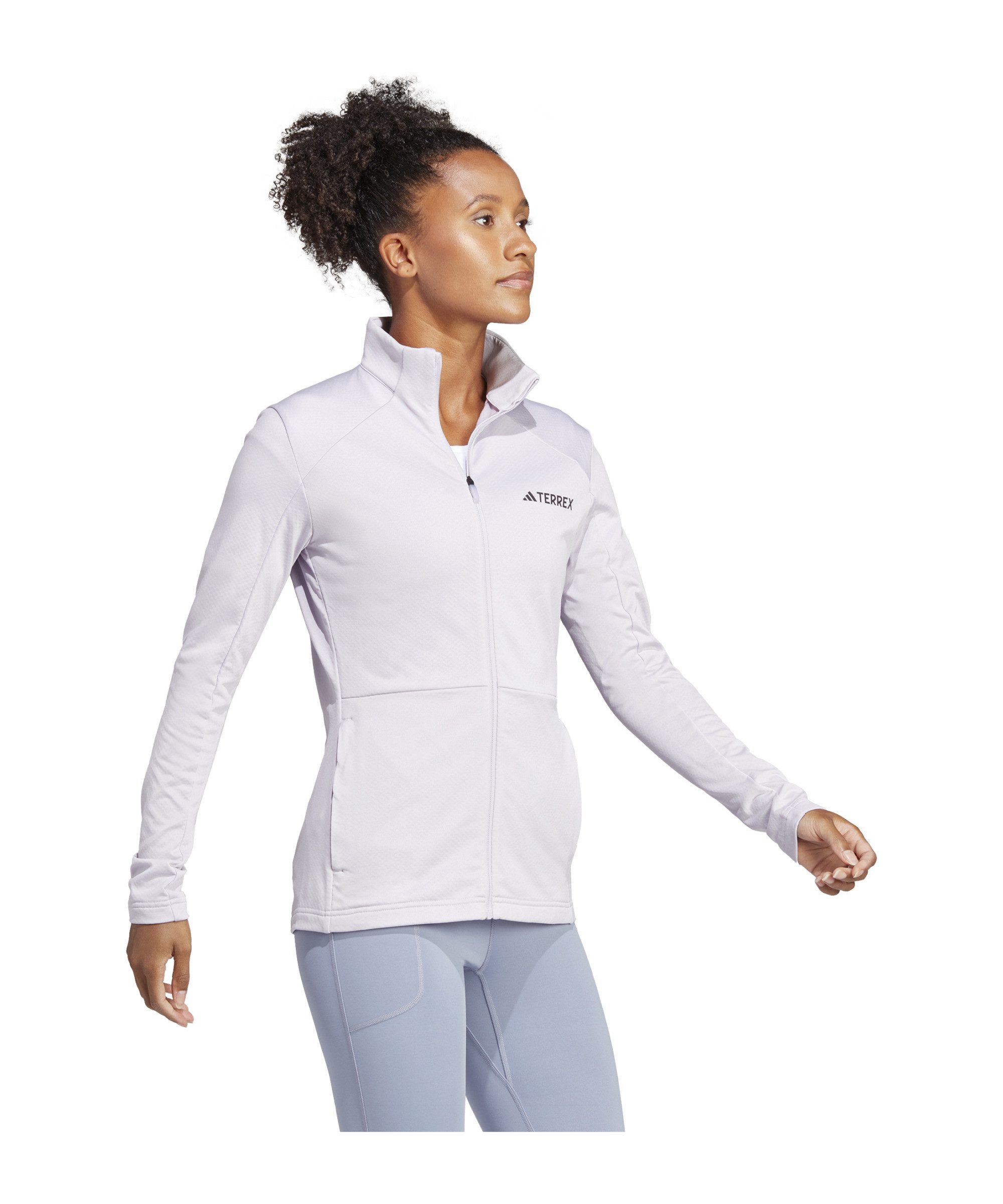 adidas Performance Allwetterjacke adidas Performance Terrex Fleece Jacke Damen Beige