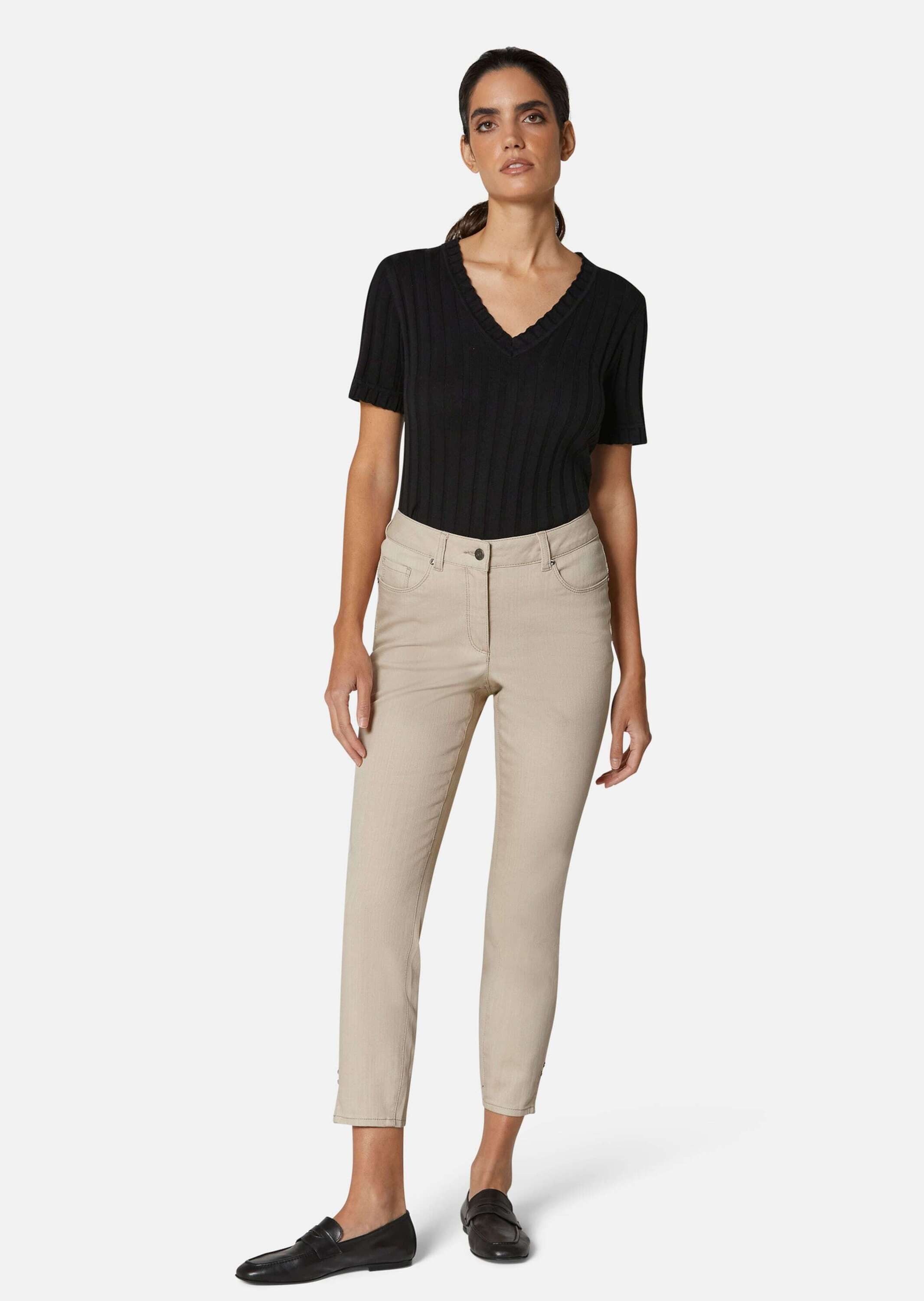 MADELEINE Gerade Jeans Schlanke 7/8-Jeans mit Strass-Dekoration günstig online kaufen