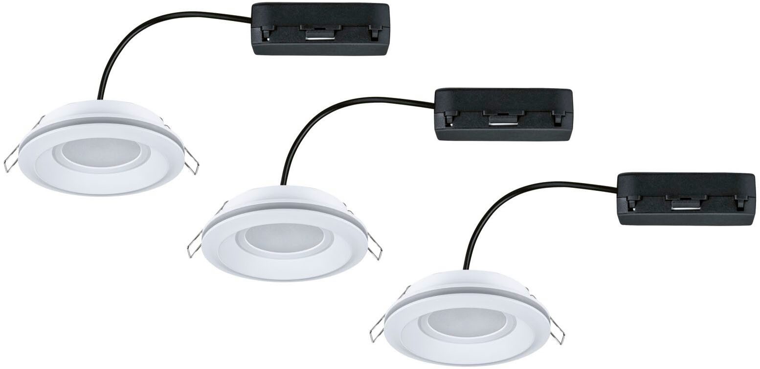 Paulmann LED Einbauleuchte LED Einbauleuchte Sormus IP65 rund 100mm, LED fest integriert, Warmweiß, Memoryfunktion