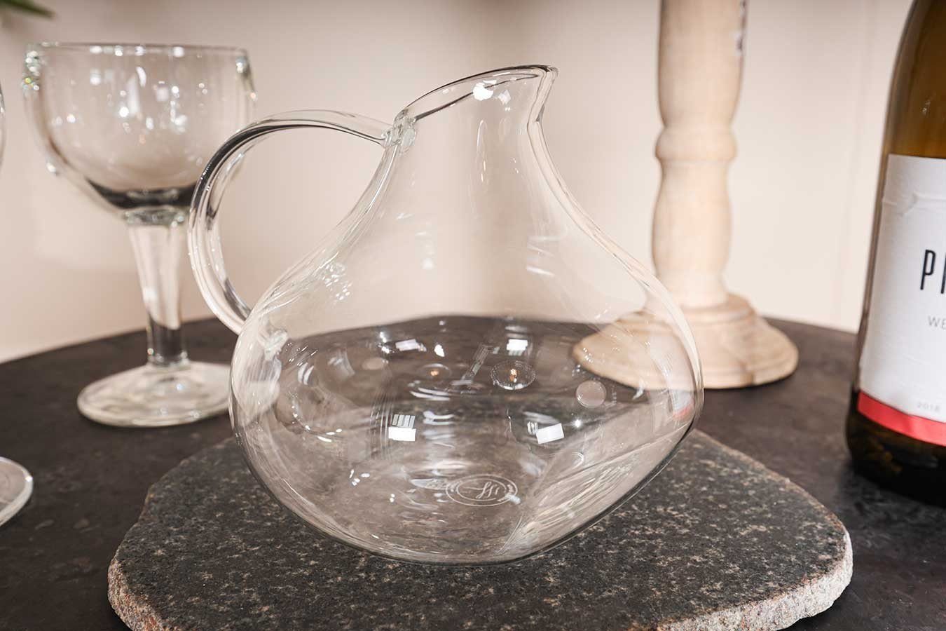 Glas Glaskrug No transparent, (1-tlg) Wasserkrug 3 living daslagerhaus