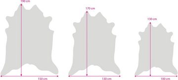 Fellteppich Bionda, Gino Falcone, fellförmig, Höhe: 3 mm, Kunstfell, gedruckte Kuhfell-Optik, ideal im Wohnzimmer & Schlafzimmer