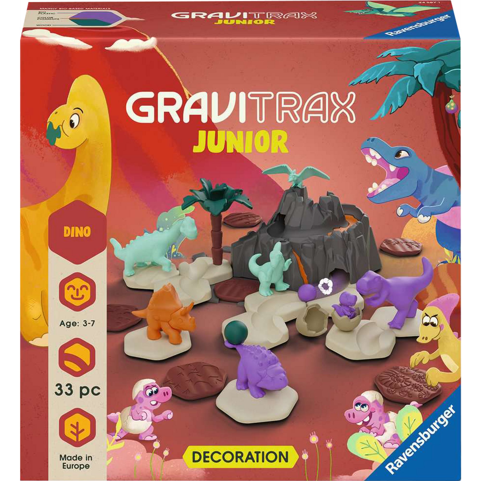 Ravensburger Kugelbahn Ravensburger GraviTrax Junior - Erweiterung Dino, Bahn