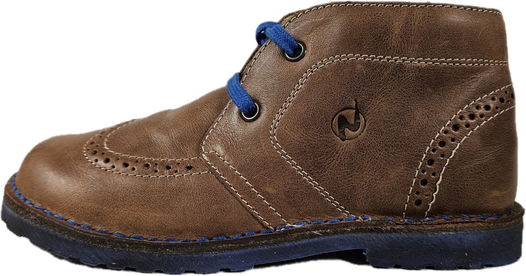 Naturino Schnürschuh desert Boots Kinderschuh CERATO Lederschuh braun Schnürschuh aus echtem Leder