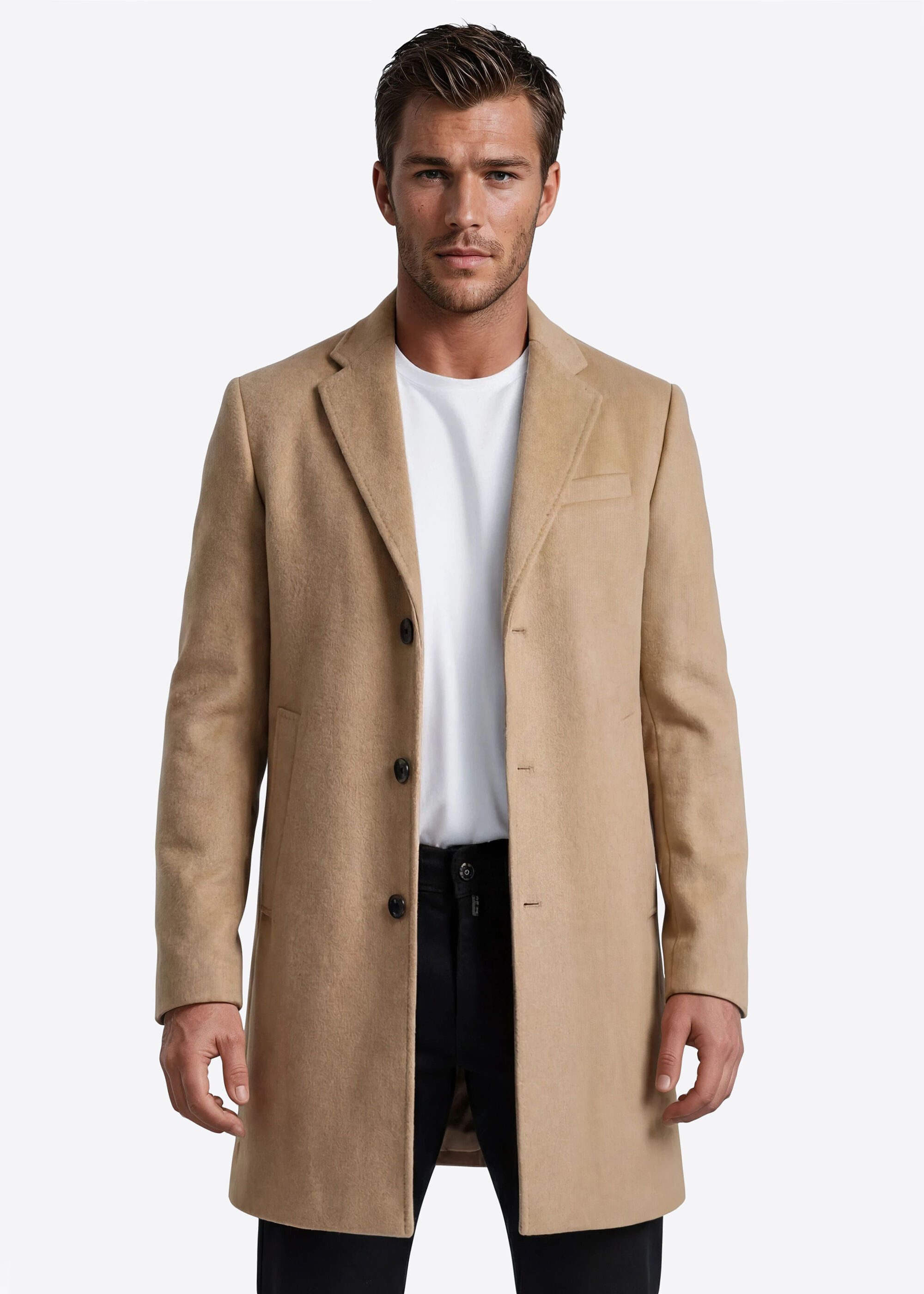 Pierre Cardin Langmantel aus hochwertigem Materialmix