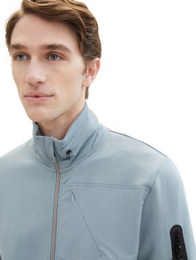 TOM TAILOR Sweatshirt detailed stand-up sweat jacket