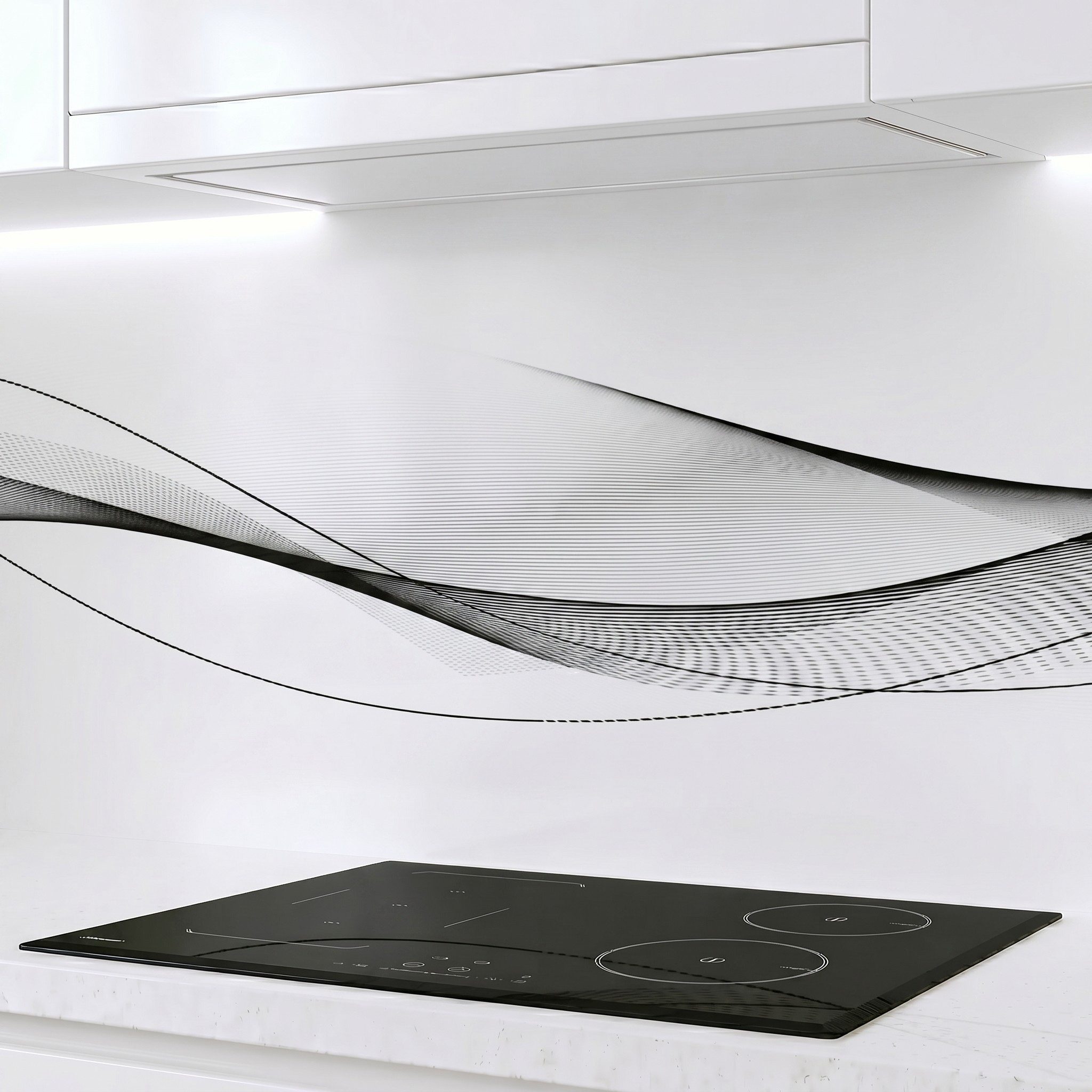 Rodnik Küchenrückwand Eleganz, monolithische ABS-Platte mit Direktdruck, formstabil und langlebig