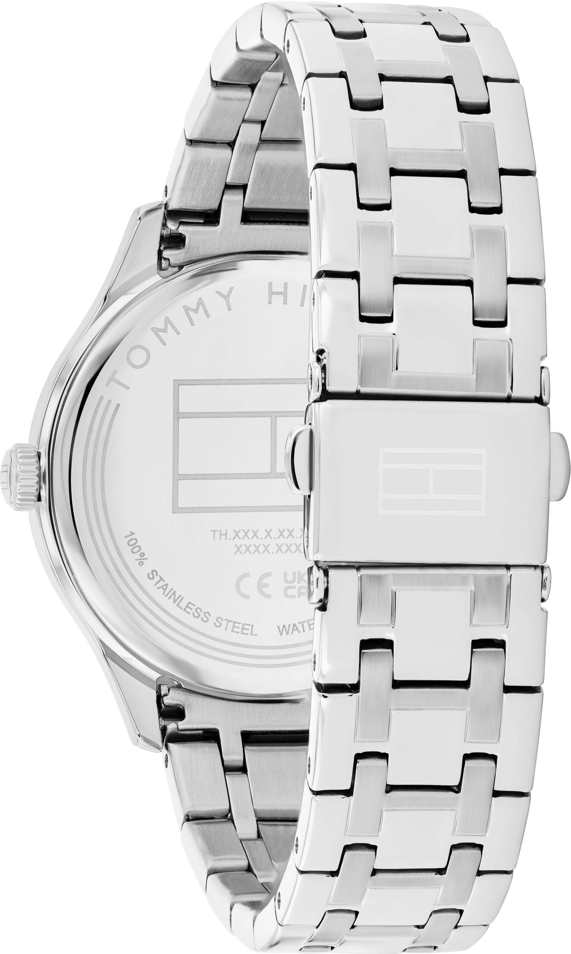 Tommy Hilfiger Multifunktionsuhr GIANNA 1782749, Quarzuhr, Armbanduhr, Damenuhr, Edelstahlarmband, analog, Tag