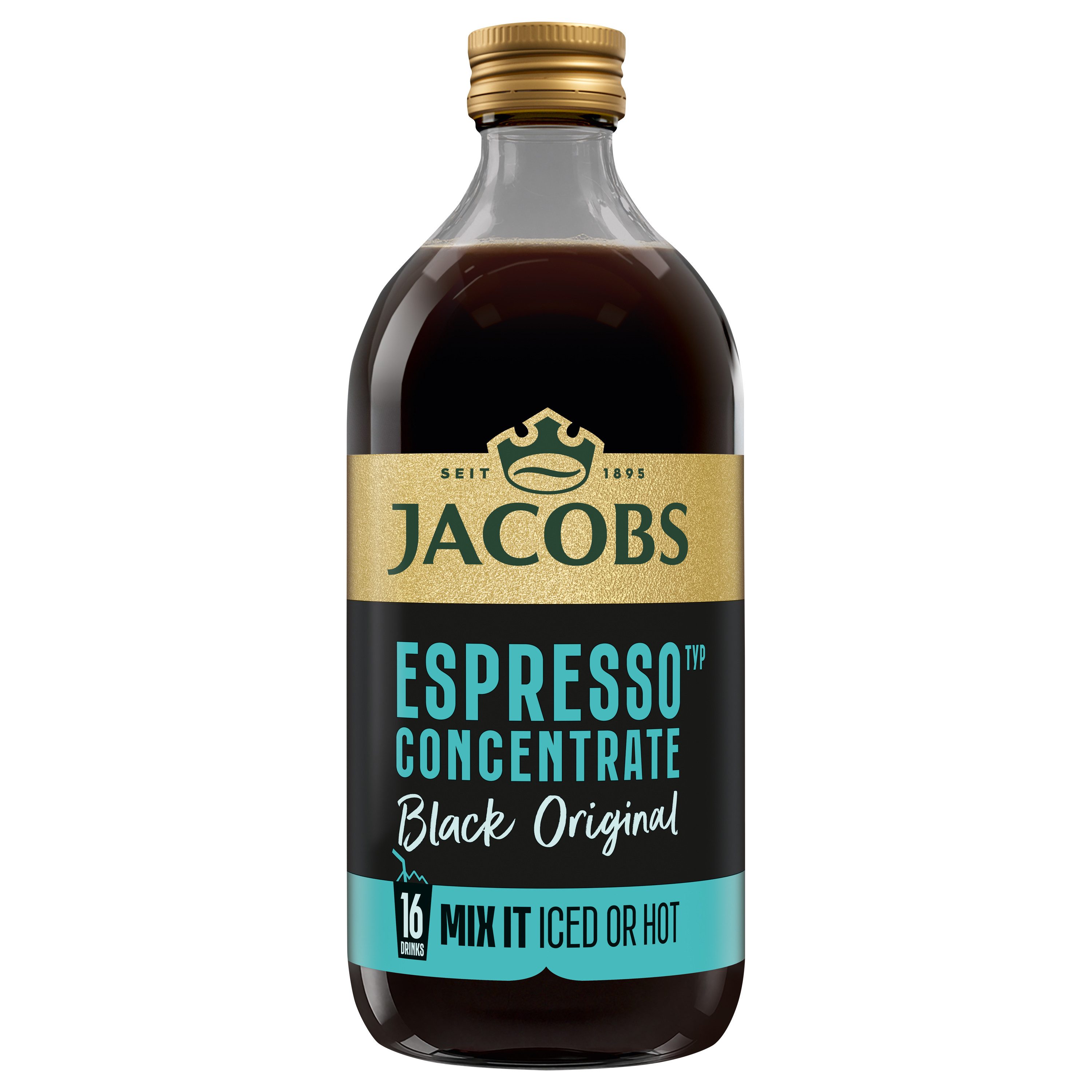 JACOBS Kaffee JACOBS Espresso Kaffeekonzentrat Black 6 x 485 ml, Ideal für Iced Coffee, Latte, Cappuccino oder kreative Kaffee-Rezepte – Bild 3 von 5