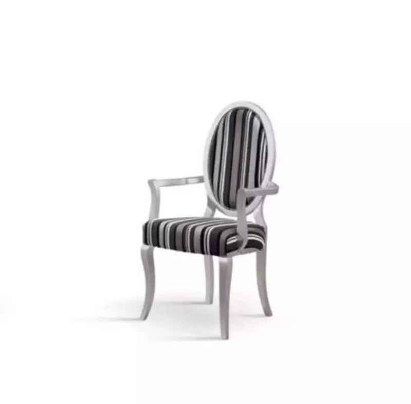 JVmoebel Esszimmerstuhl Klassischer Stuhl mit Armlehnen Esszimmer Sessel Lounge Luxus Neu (1 St), Made in Italy
