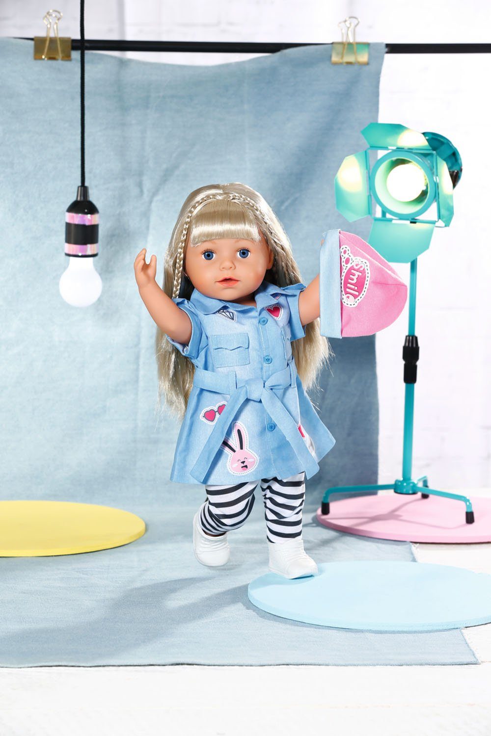Baby Born Puppenkleidung Deluxe Jeans Kleid, 43 cm