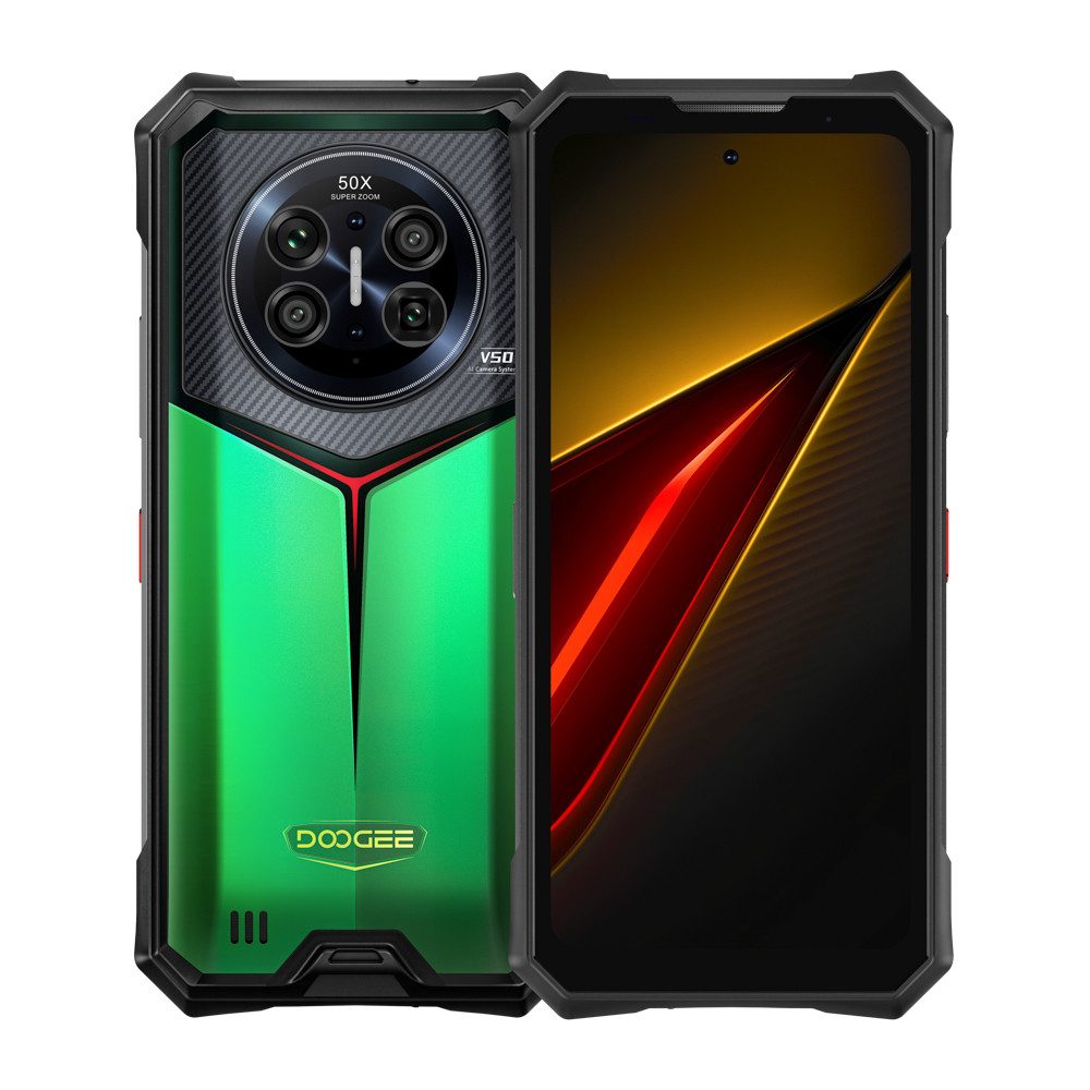 DOOGEE 2026 Smartphone Outdoor Handy DOOGEE V50 16/512GB Android16 oukitel Smartphone (6,78 Zoll FHD+ 120Hz, 11000mAh, 66W, 200MP Quad-Kamera, Android 16)