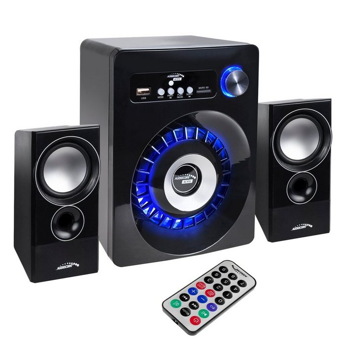 Audiocore AC910 2.1 Lautsprechersystem (Bluetooth 55 W AUX USB SD UKW-Radio inkl. Fernbedienung)