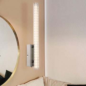 etc-shop LED Wandleuchte, LED-Leuchtmittel fest verbaut, Warmweiß, LED Wandleuchte Wandlampe Wandspot Rohr-Design Touchdimmer H 42