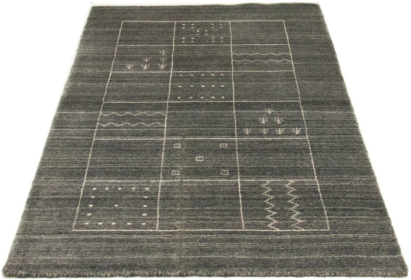 Wollteppich Vintage Teppich handgeknüpft schwarz, morgenland, rechteckig, Höhe: 8 mm, Vintage Design