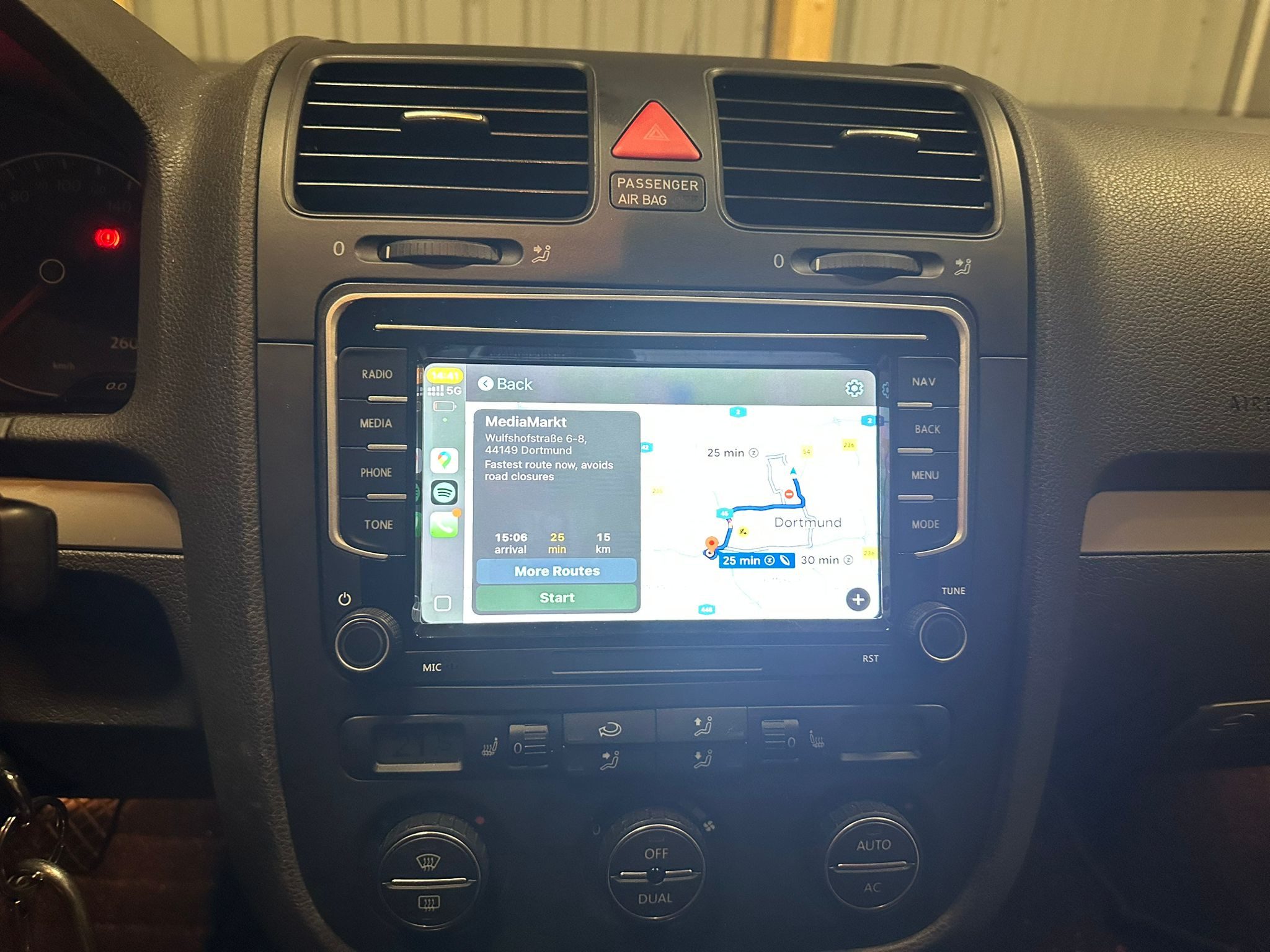 GABITECH 7 Zoll Android Carplay Autoradio für VW Golf 5/6 Passat B6, Tiguan Autoradio (FM / AM-Radio, RDS, DAB+ Optional, Polo Jetta Touran Candy Sharan EOS Sko – Bild 4 von 5