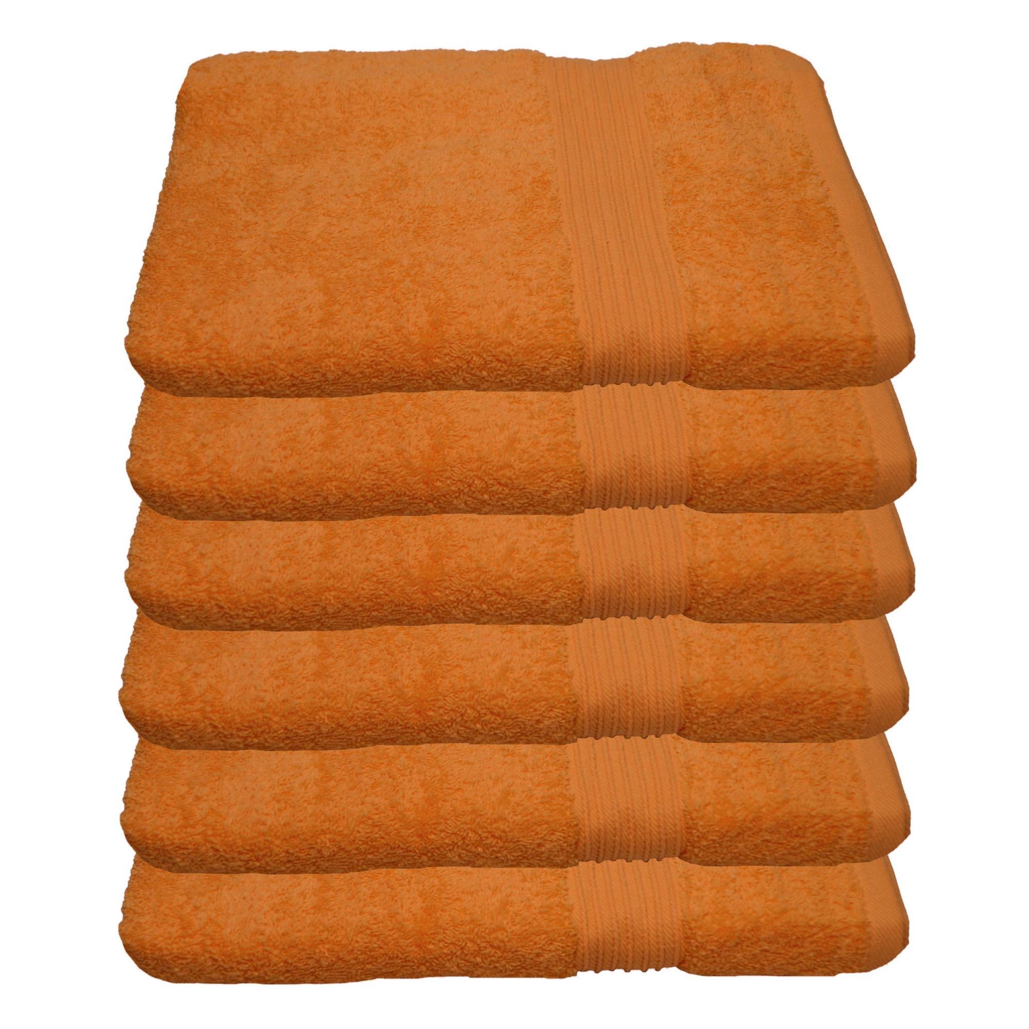 6 Asciugamani Julie Julsen 50x100 Cm 500 G/m² - Morbidi E Assorbenti, 100% Cotone, Colore Marrone Pastello, Öko Tex, Qualità Leggera (Seconda Scelta) - 3