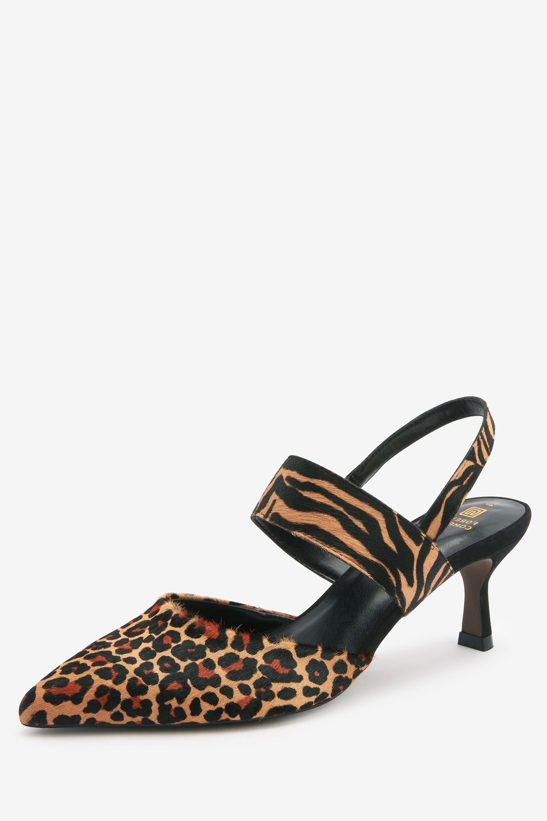 Next Schuh aus Leder mit Schnallendetails Slingpumps (1-tlg)