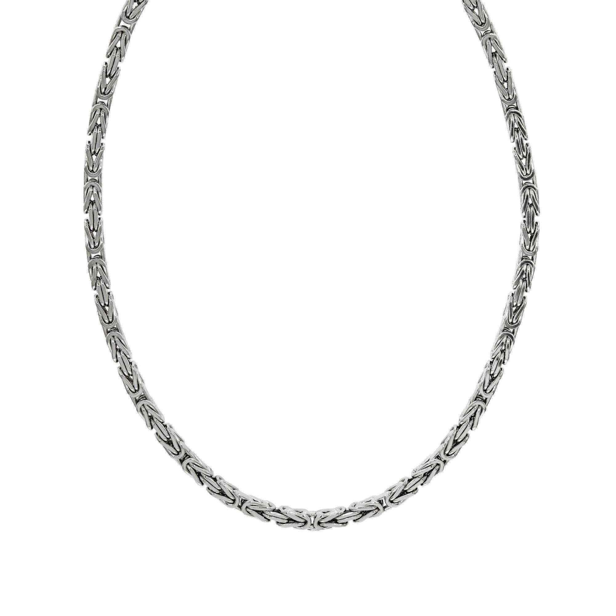 Collierkettchen Silber 925 poliert Königskette 4mm breit