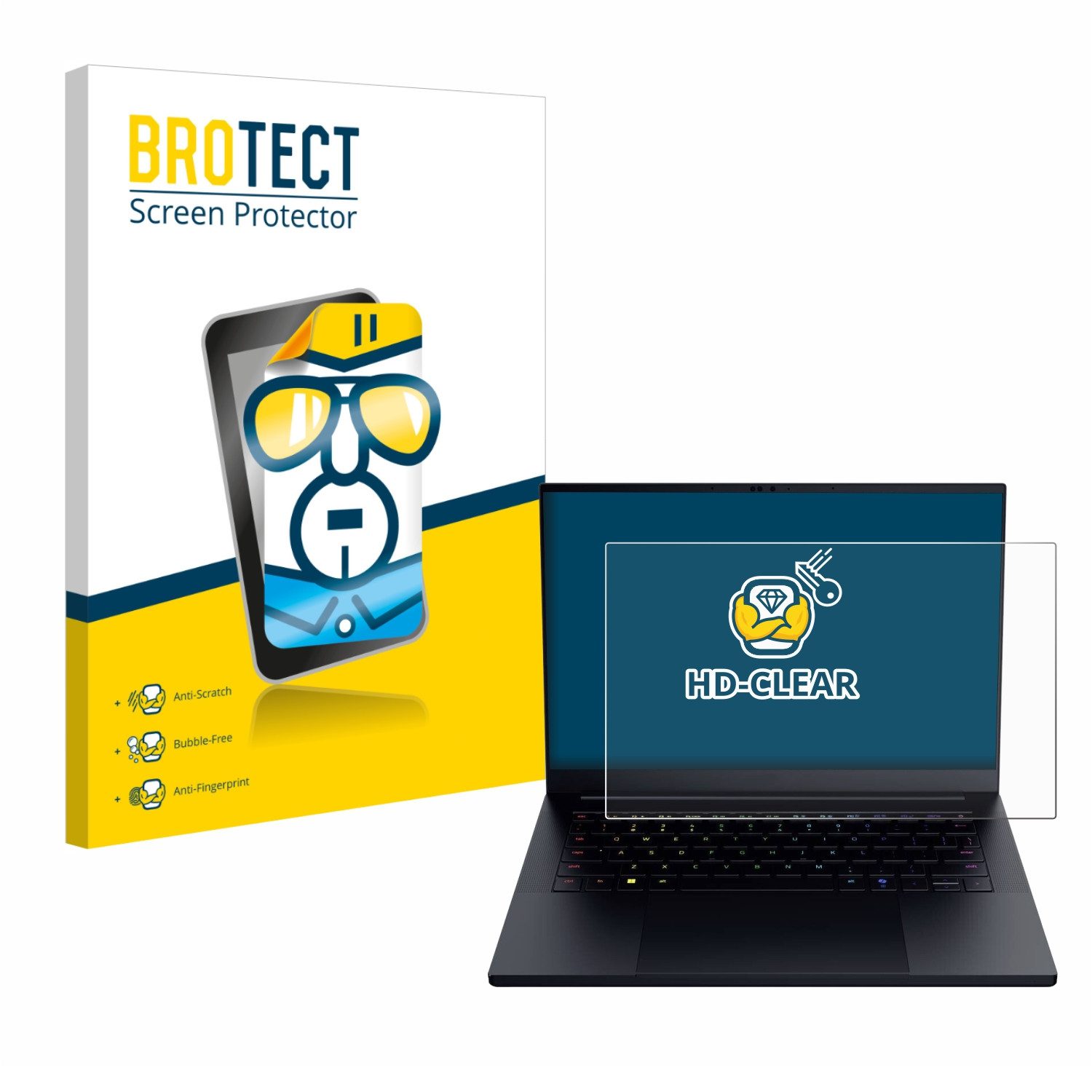BROTECT Displayschutzfolie Schutzfolie für Razer Blade 14 2025, Displayschutz Schutz Folie Klar Transparent