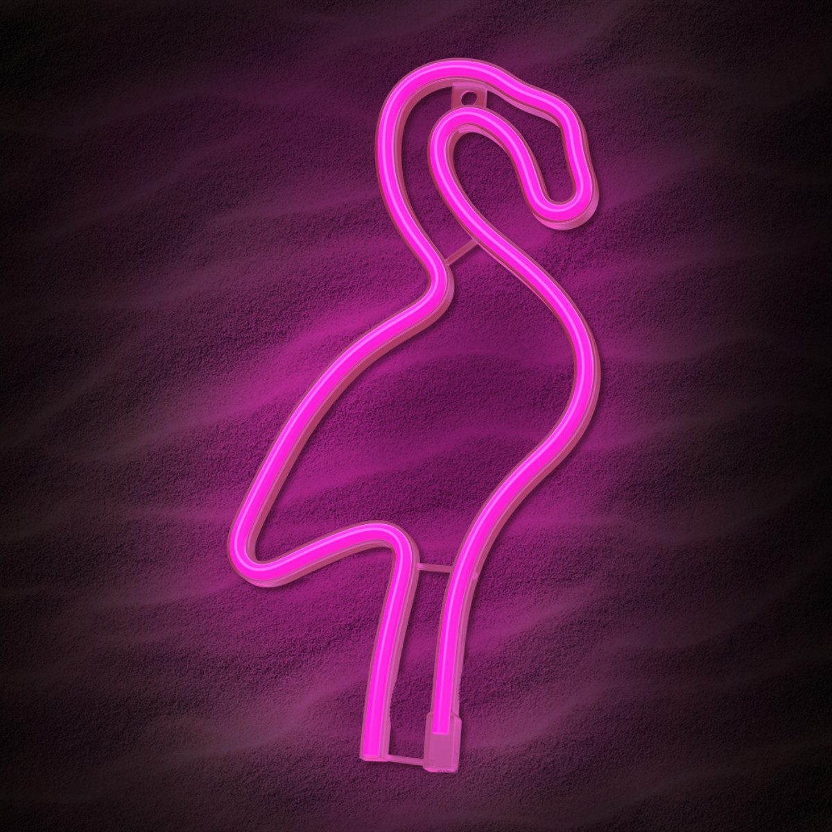 Forever Light LED Dekolicht Forever Light Neon LED-Leuchte Flamingo pink – FLNE18, Pink, Leuchtendes Flamingo-Design, flexibler Betrieb, kompakte Größe