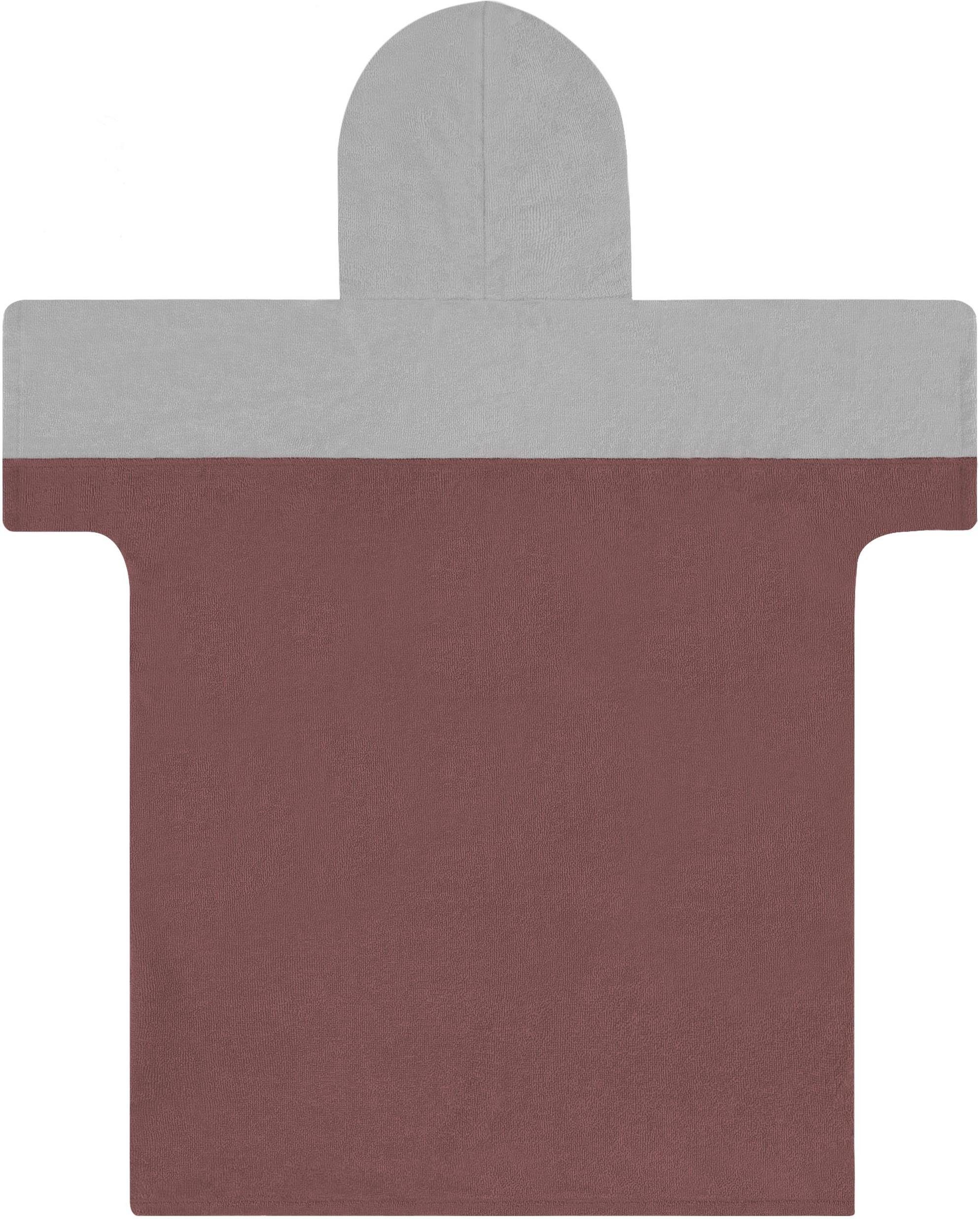 normani Badeponcho Kinder Badeponcho -Puwai- (10-13 Jahre), Bio-Baumwolle, Kapuze, Schlupf, Badeponcho aus 100 % Bio-Baumwolle – Bild 3 von 5