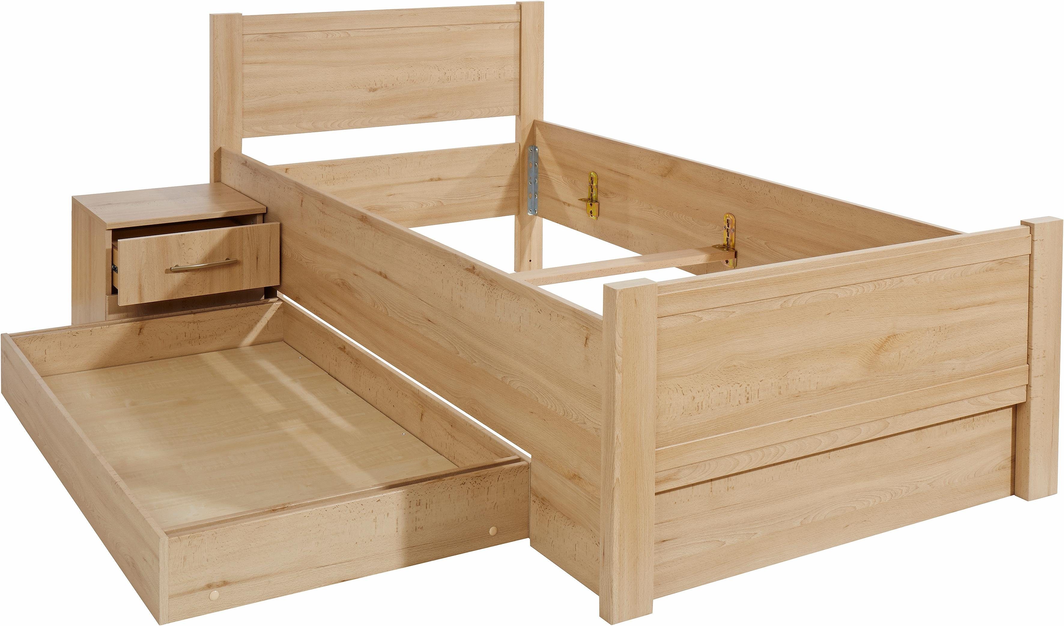 priess Bett Husum Schlafzimmer Jugendzimmer Rahmenbett, Komforthöhe, hochwertige Premium Qualität, für Motorrahmen geeignet – Bild 5 von 5