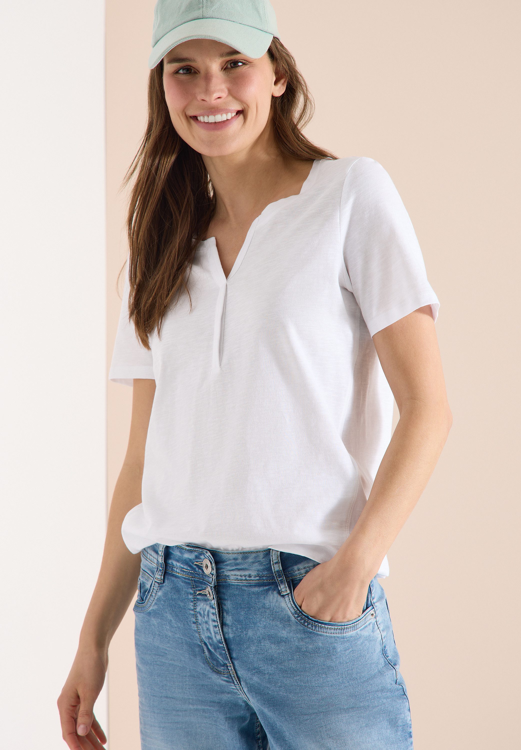 CECIL Tunikashirt aus reiner Baumwolle