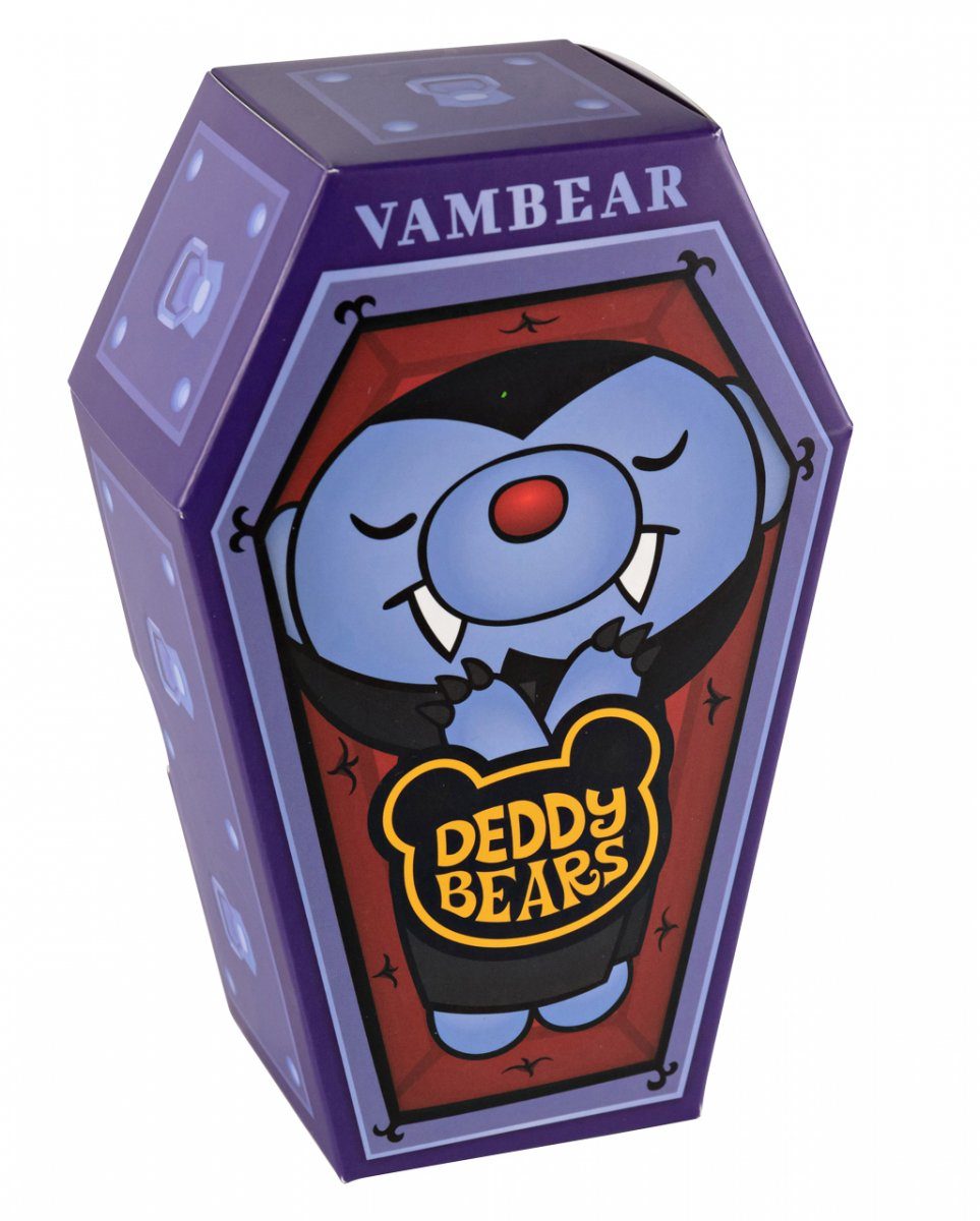 Horror-Shop Plüschfigur Kleiner Vambear Teddybär im Sarg von Deddy Bear 14