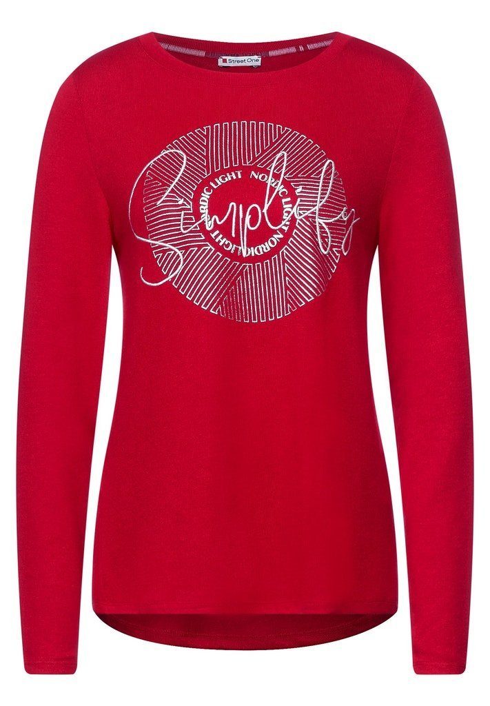 STREET ONE T-Shirt & Langarmshirt Shirt mit Wording