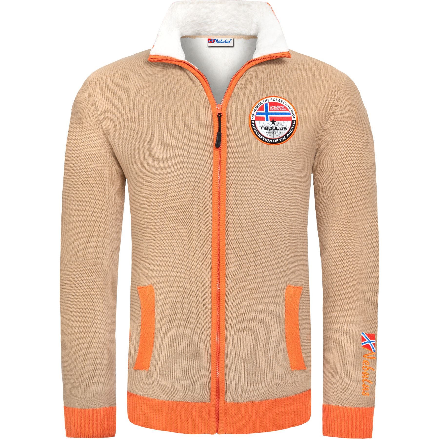 Nebulus Strickjacke STORY, P5580 - Herren, beige, XXL