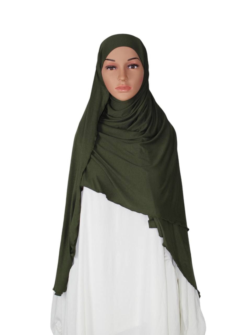 Aymasal Kopftuch XXL Jersey luxuriance Hijab mit integriertem Bone Scarf Ko günstig online kaufen