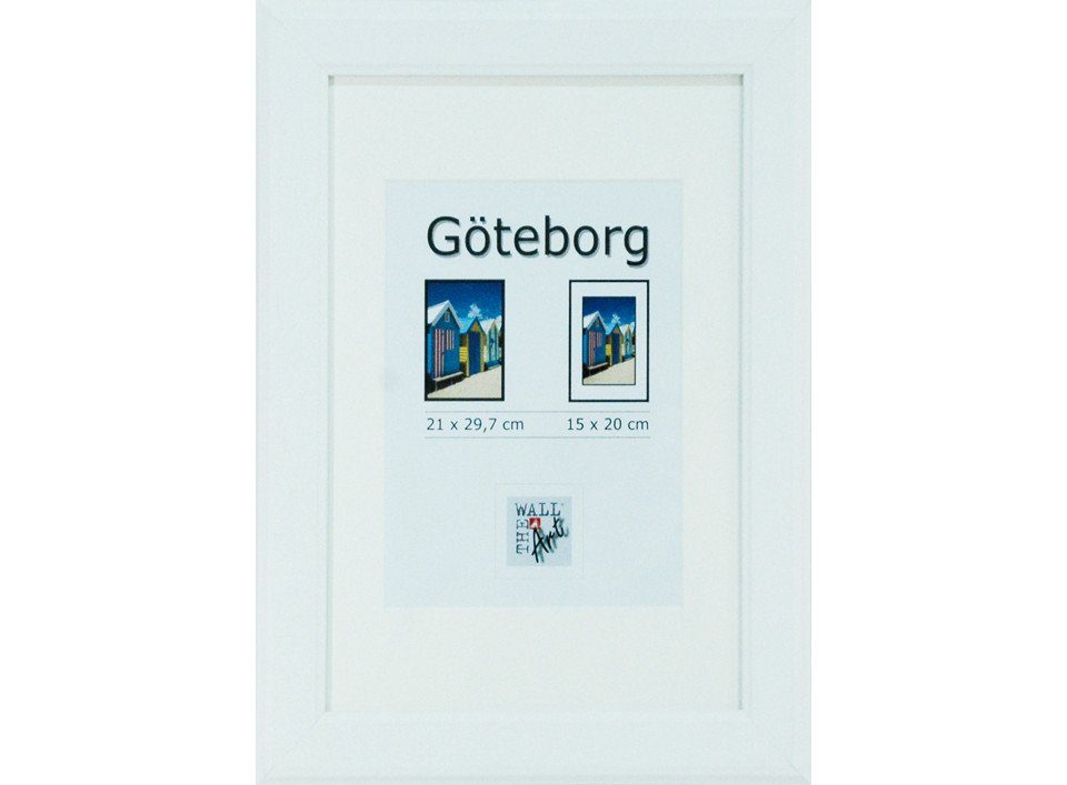 The Wall - the art of framing AG Bilderrahmen Holz Bilderrahmen Göteborg weiß, 21 x 29,7 cm