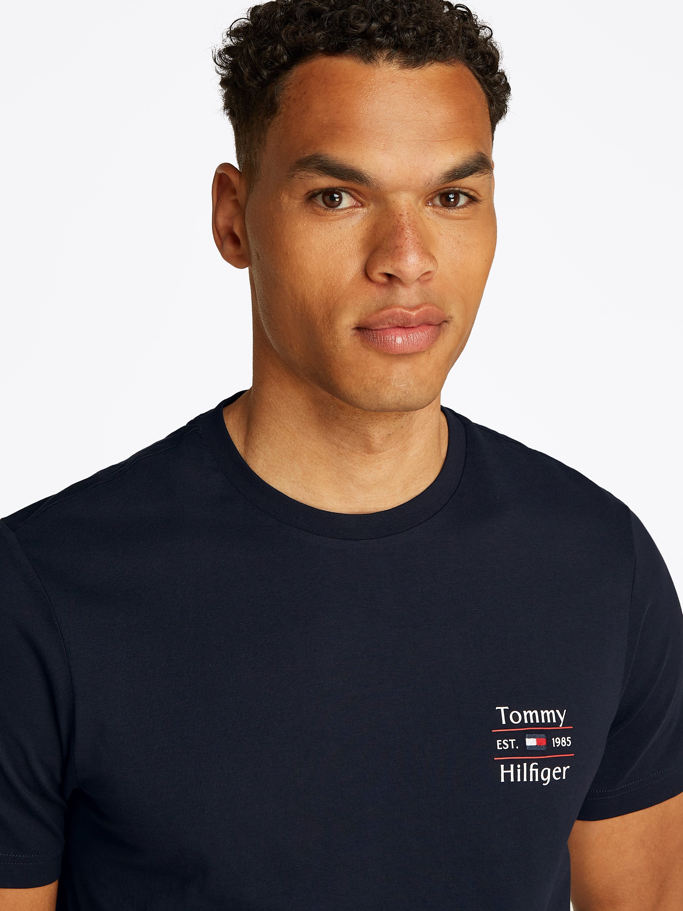Tommy Hilfiger Rundhalsshirt HILFIGER STACK TEE günstig online kaufen