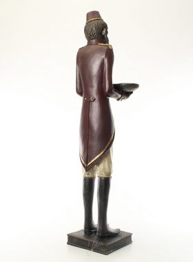 Dekofigur Deko AFFE Skulptur Diener Ablage Kartenhalter Butler 98,4 cm XL