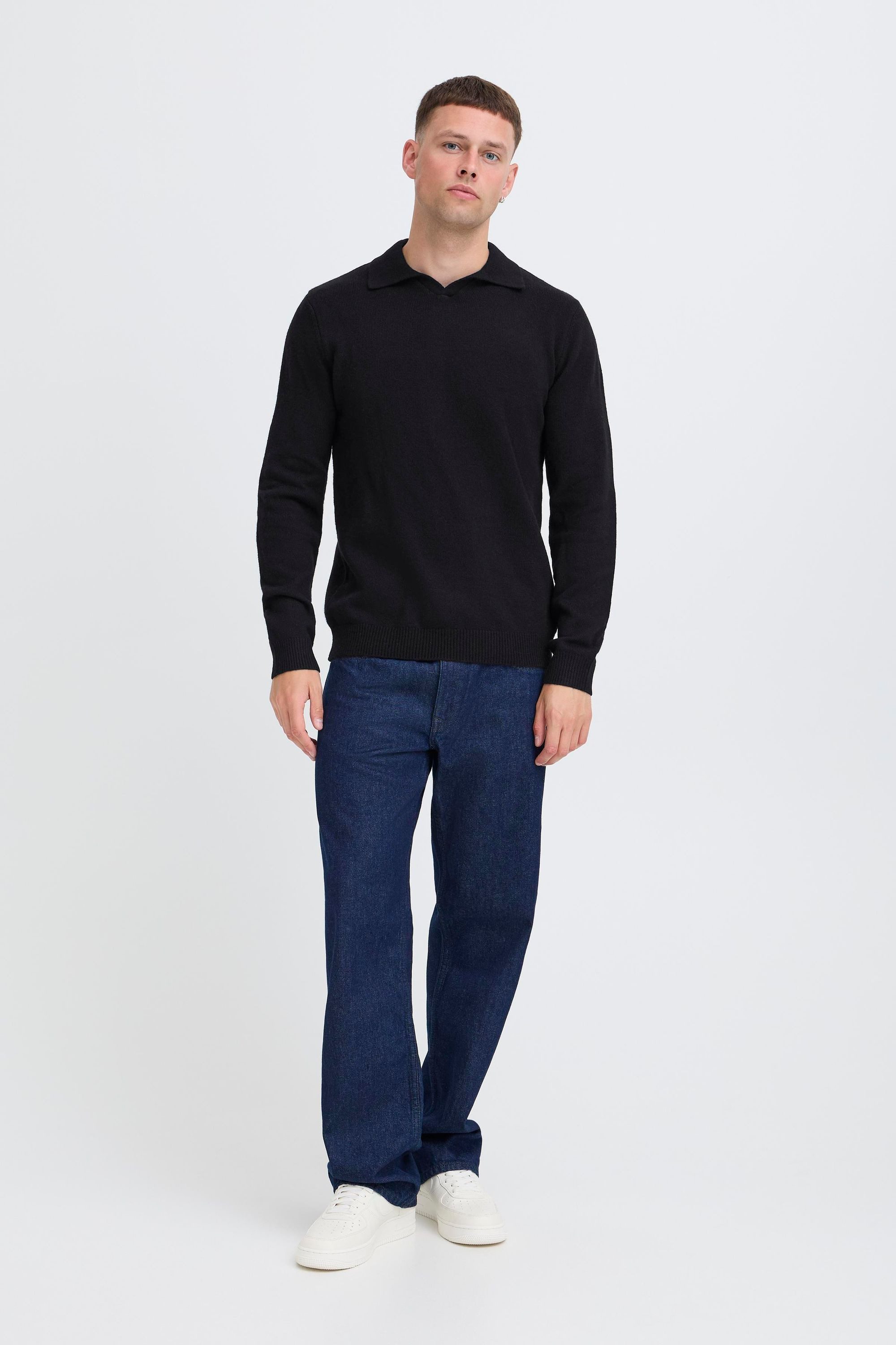 Blend Kurzarmshirt BHBranko (1-tlg) Lässiger Pullover mit Polo-Kragen